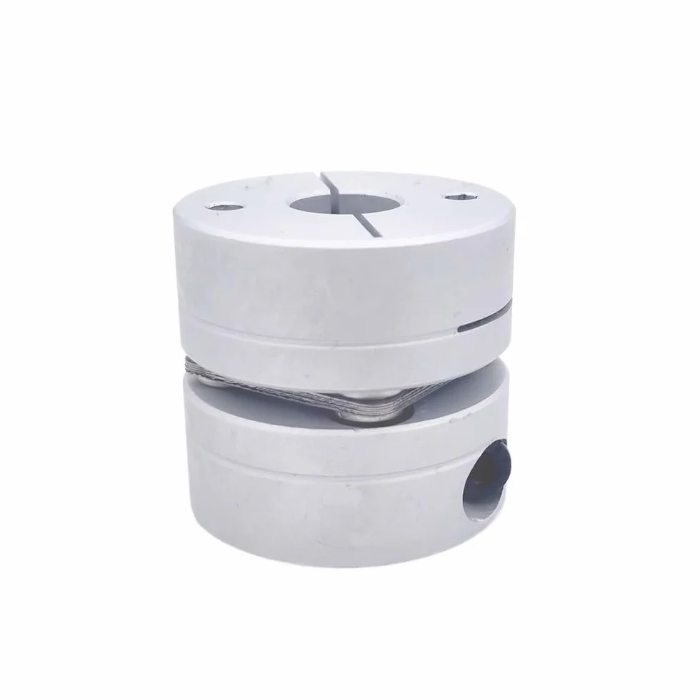 Aluminum Alloy D34L32 Single Diaphragm Step Servo Motor Coupling Elastic Joint 34x32mm Ball Screw Shaft Coupler moment obrotowy(14X14mm)