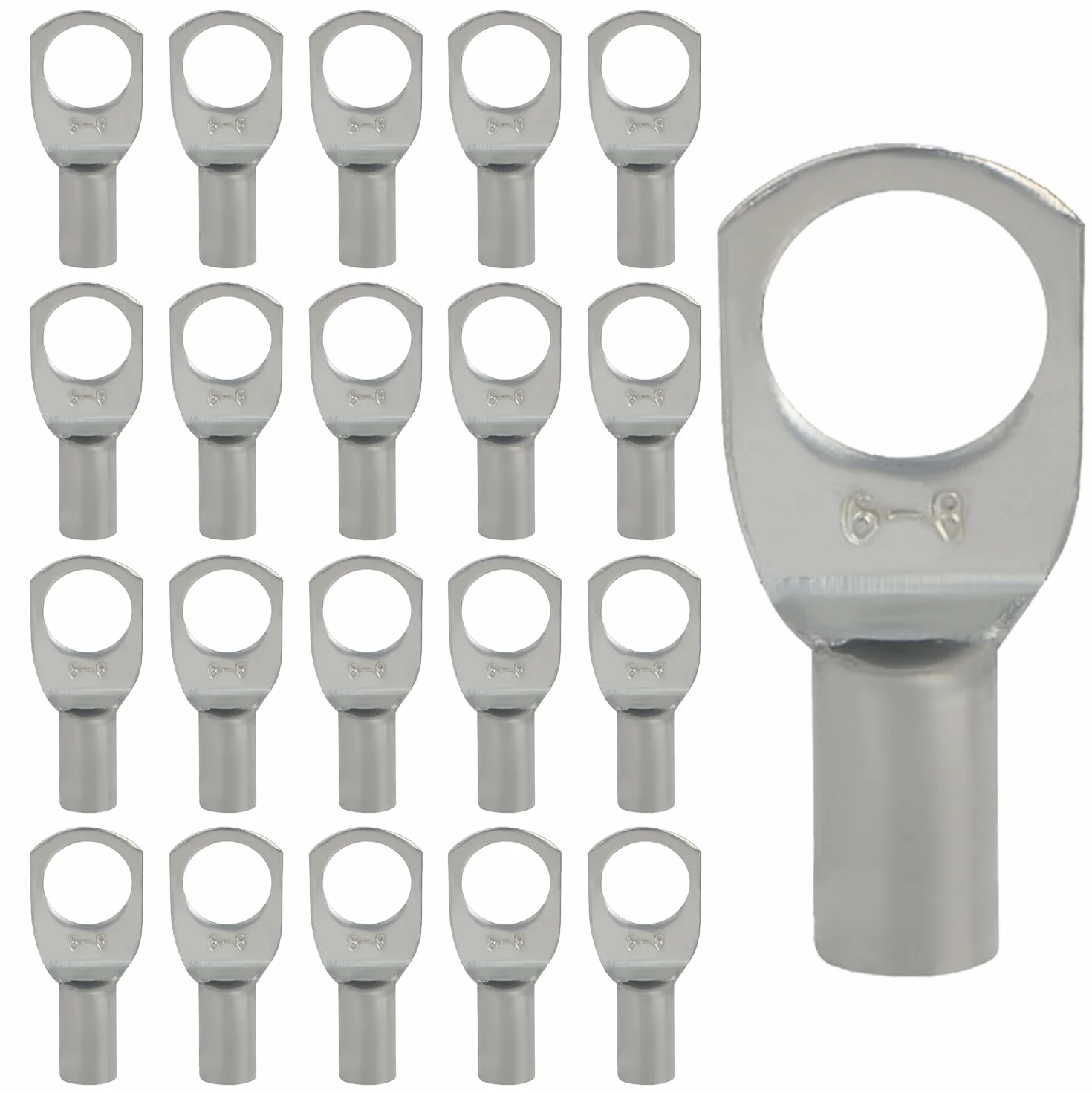 Końcówki kablowe tulejkowe oczkowe M8 6mm² SC6-8 nieizolowane miedź