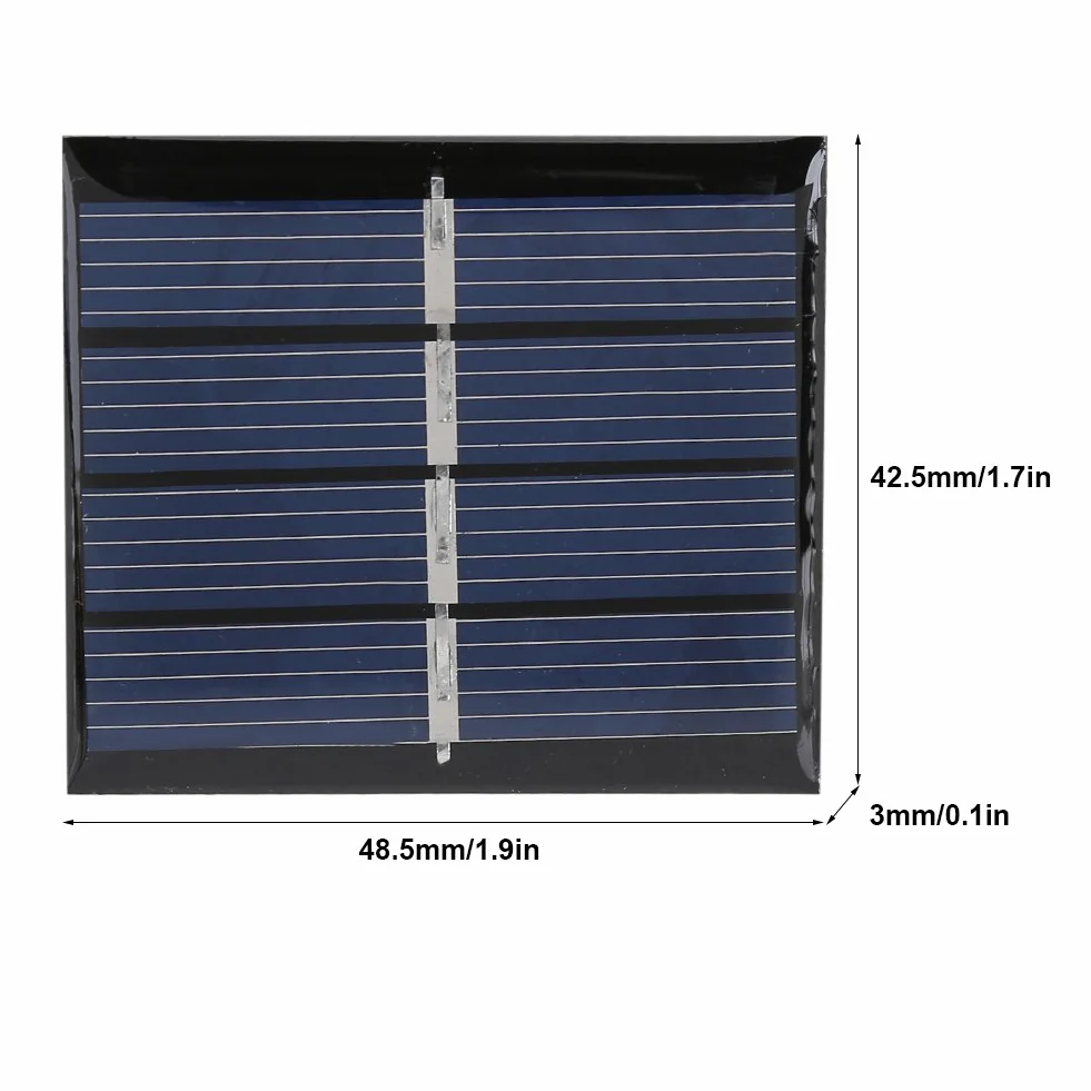 Zestaw 2 mini polikrystalicznych paneli słonecznych Fotowoltaiczny panel słoneczny do domowego majsterkowania, projektów naukowych, zabawek, ładowarki, 0,36 W 2 V