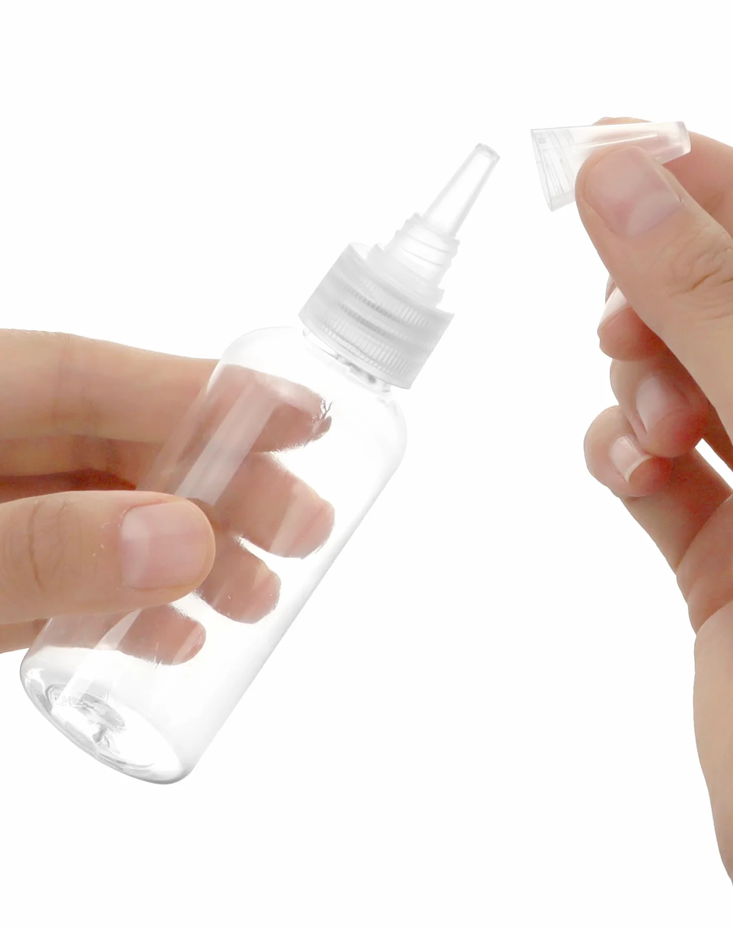 QWORK® 16 szt. plastikowych butelek dozujących, 30 ml/60 ml, małe butelki dozujące, butelka do wyciskania z dyszą do różnych płynów