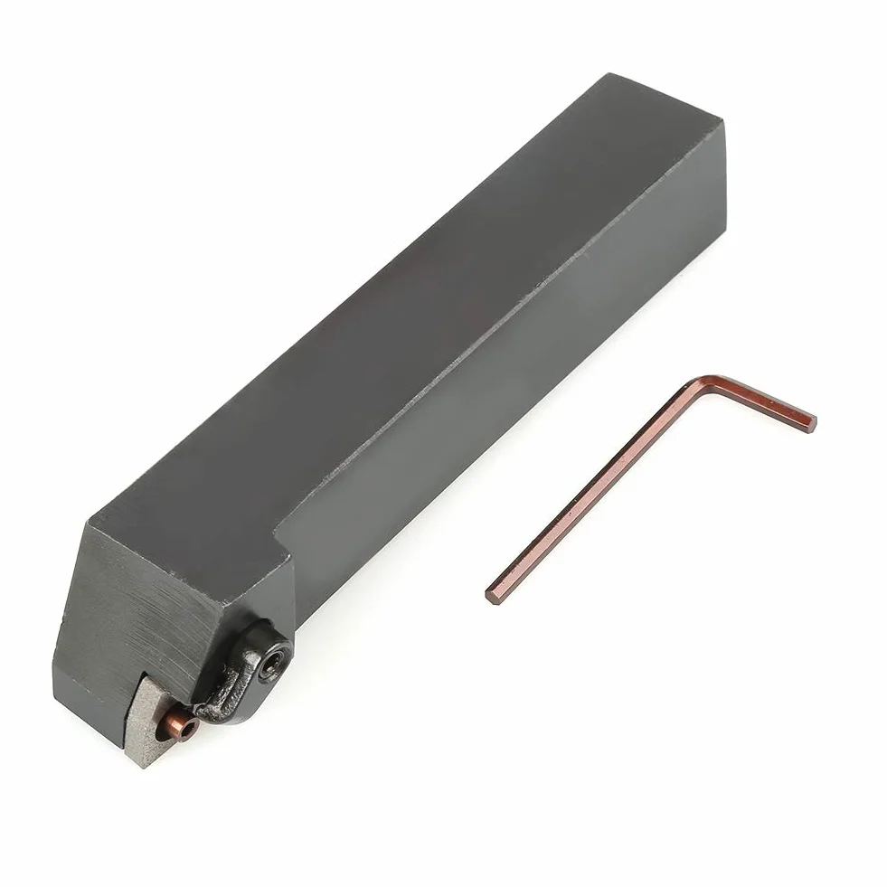 MWLNR2525M08 Uchwyt frezu tokarskiego CNC ze stali wolframowej + klucz, chwyt narzędzia 25 x 25 mm, do obrabiarek, tokarki