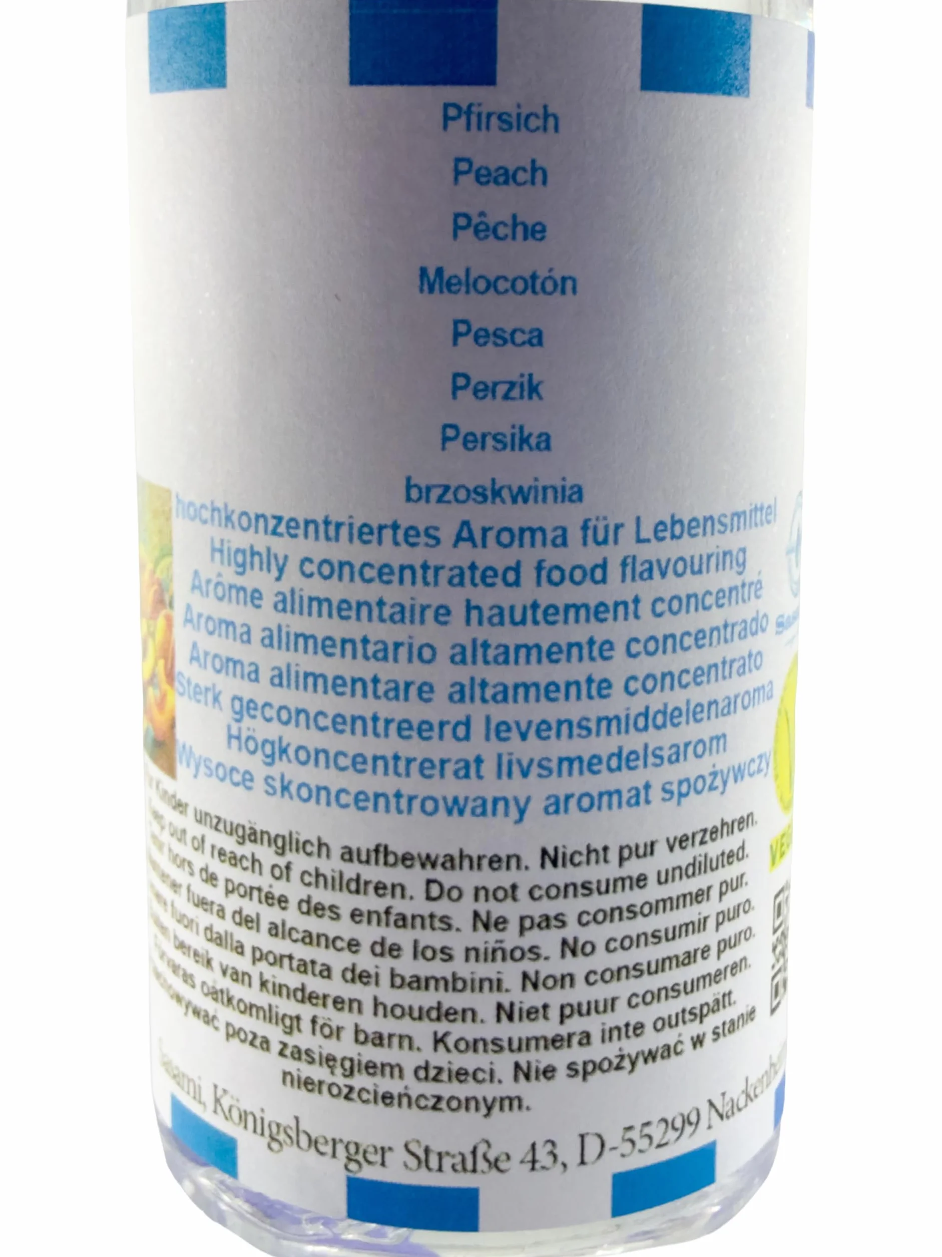 brzoskwinia Aromat Koncentrat - wegański - Sasami - 10ml