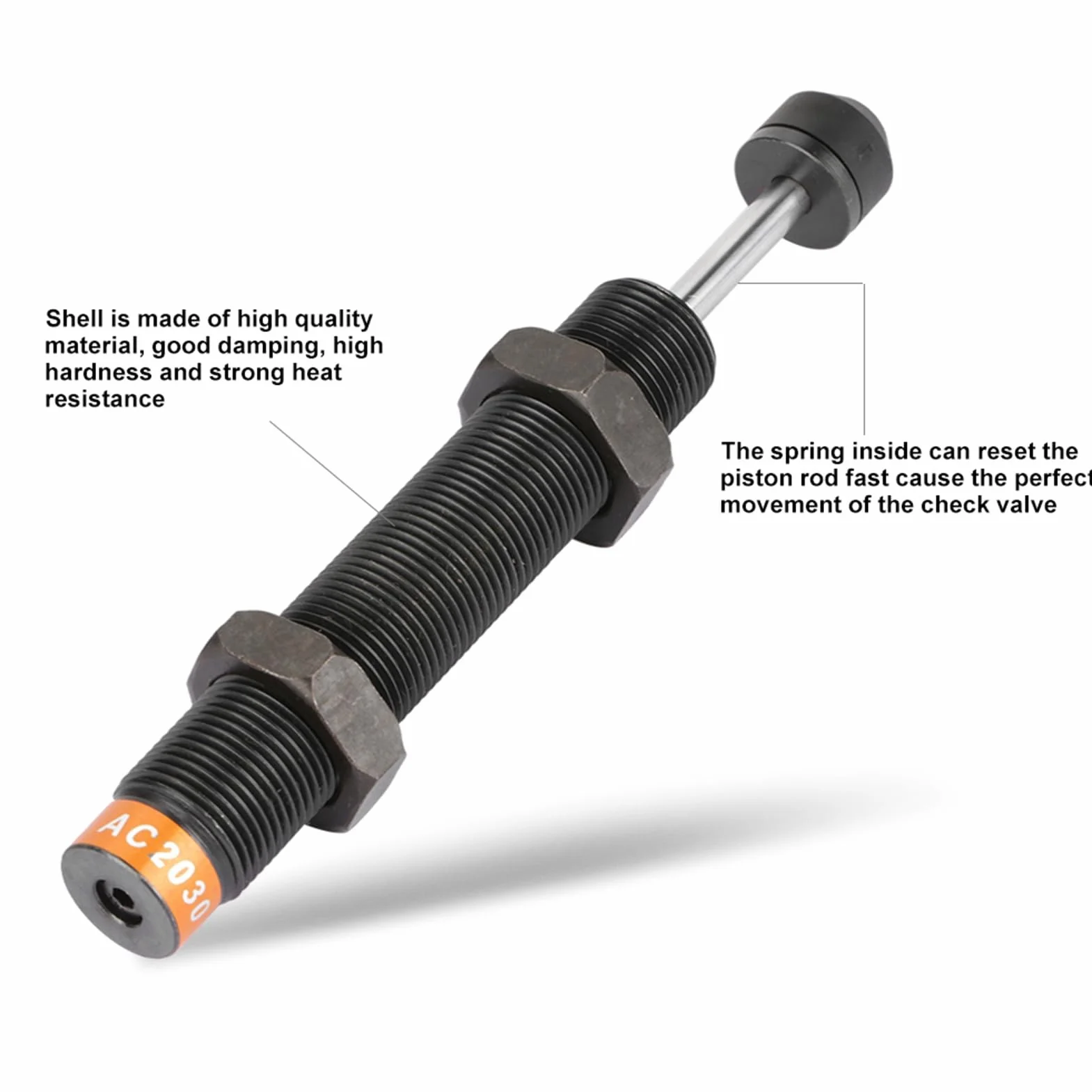 Amortyzator Hydrauliczny M20 x 30 mm Do Siłownika Pneumatycznego AC2030-2 z Samoregulacją
