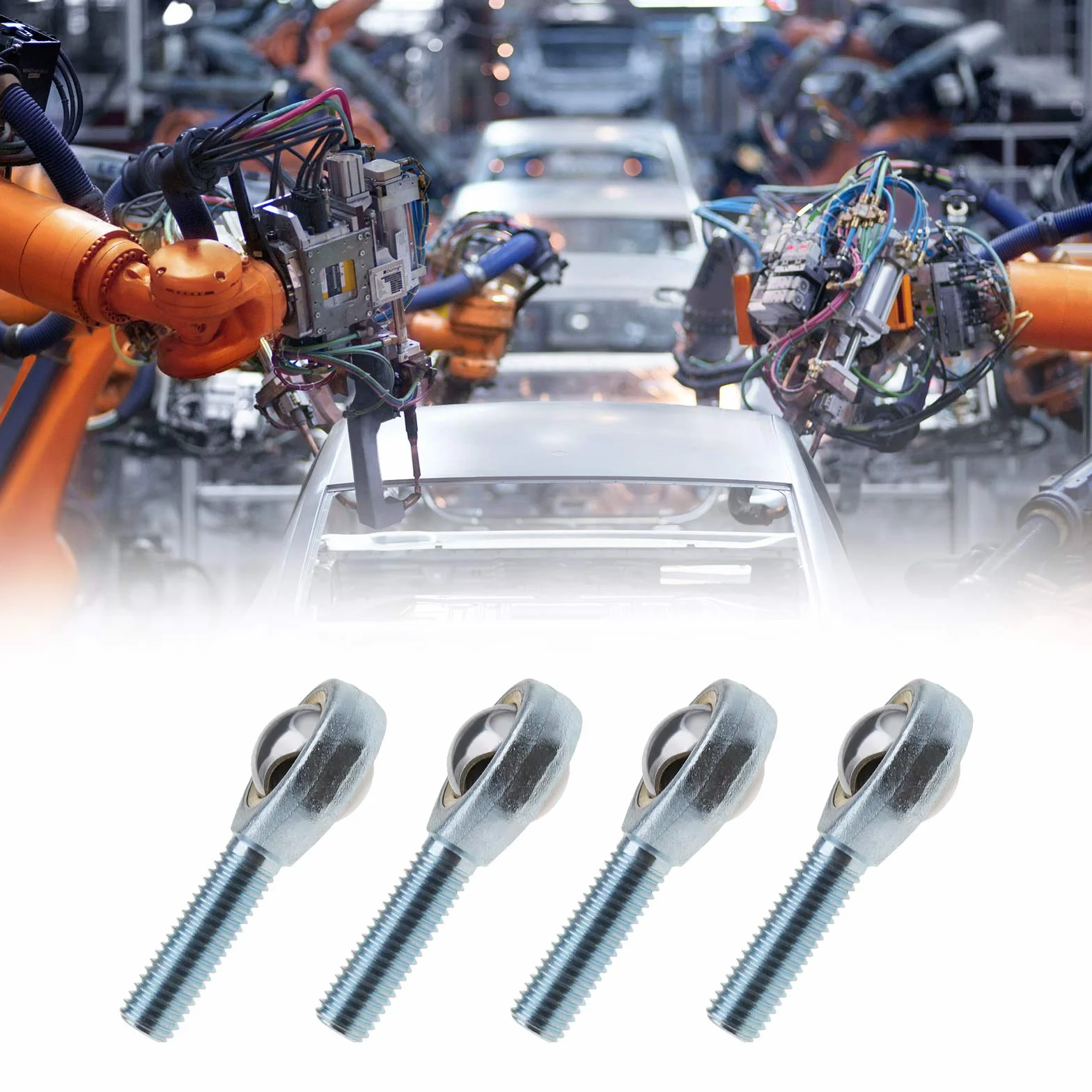 4 x SA6 T/K złącze różowe męskie łożyska końca pręta prawa ręka M6 x 1,0 mm stal łożyskowa do hydraulicznej maszyny do kucia cylindra amortyzator samochodowy