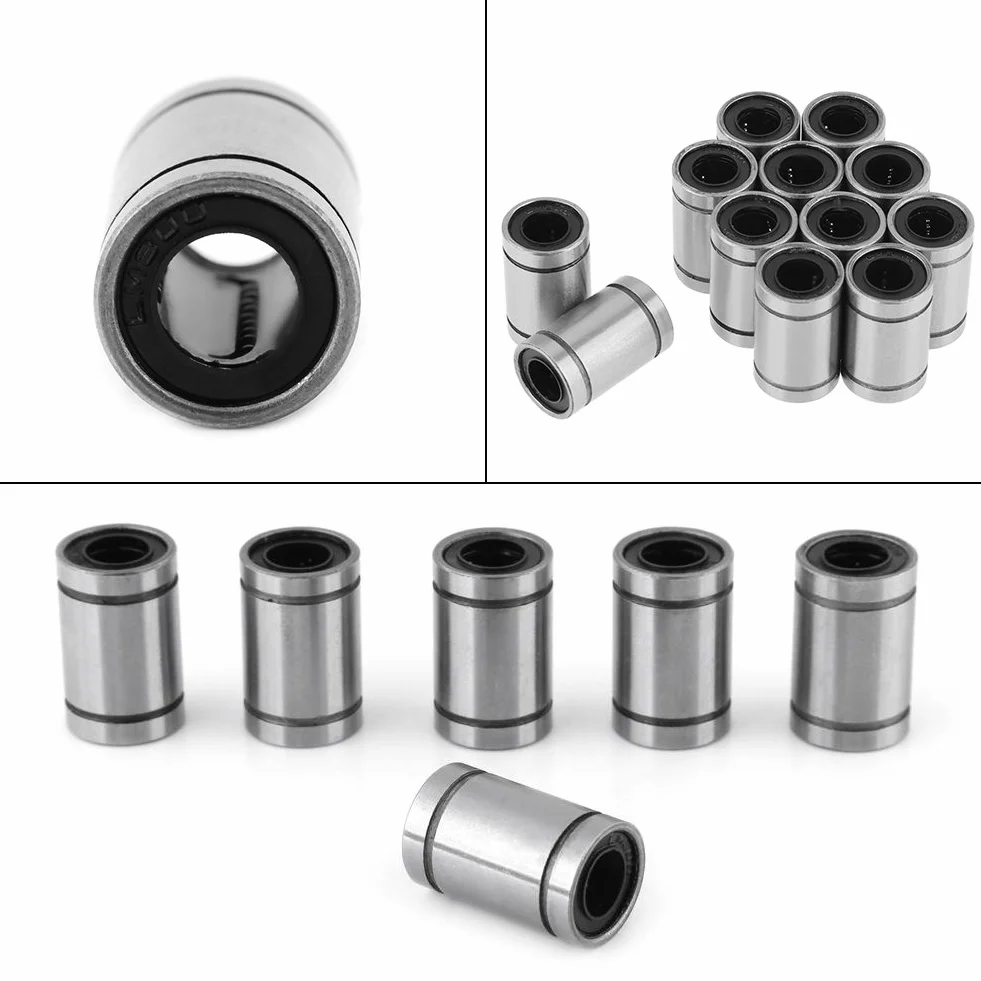 LM8UU Łożyska liniowe kulkowe 12 sztuk 8x15 mm do CNC 3D drukarek