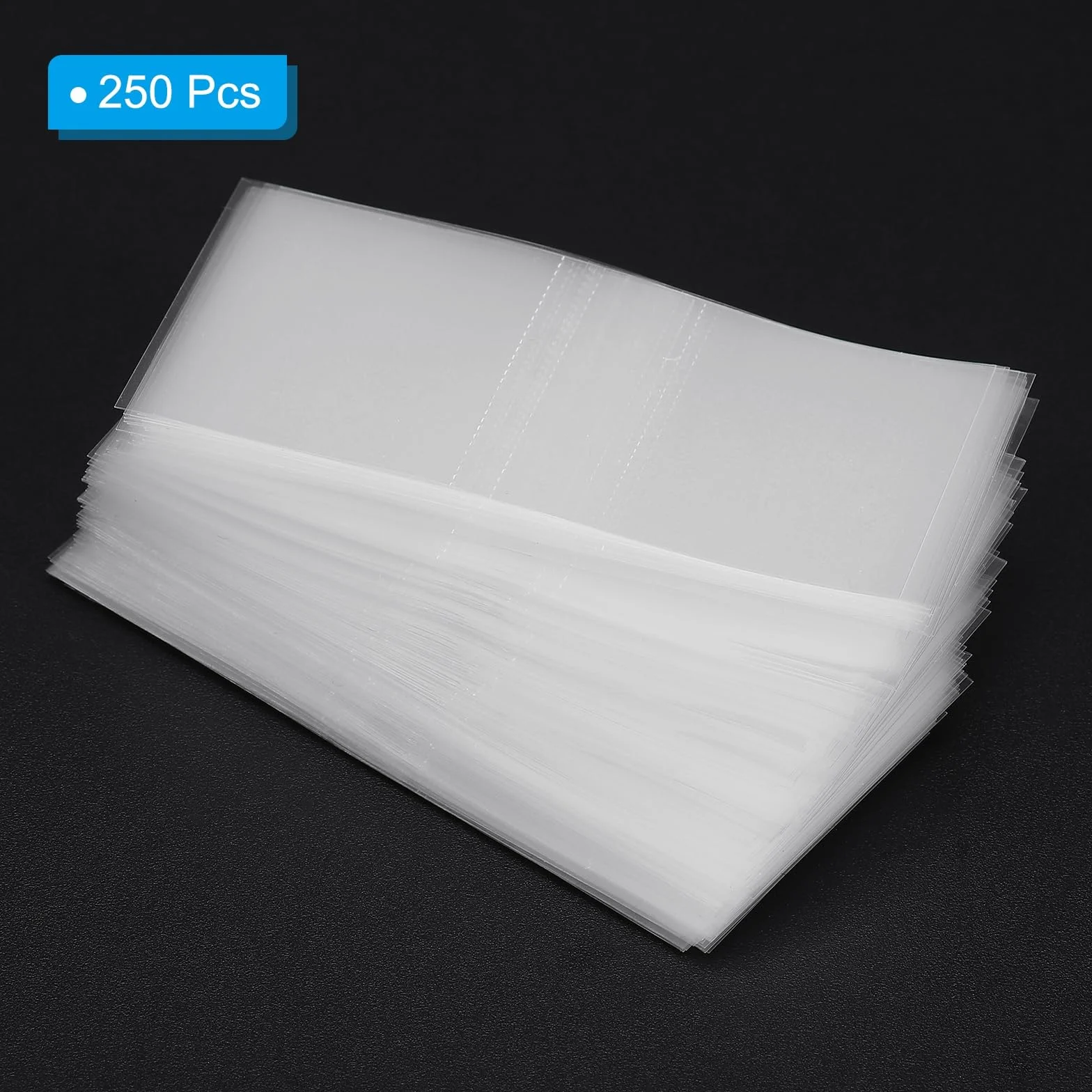 PATIKIL 66x25mm PVC perforowane opaski termokurczliwe, 250 sztuk folii termokurczliwej do butelek słoiki puszki pudełka nadają się do korków o średnicy 1,22 do 1,5 cala, przezroczyste