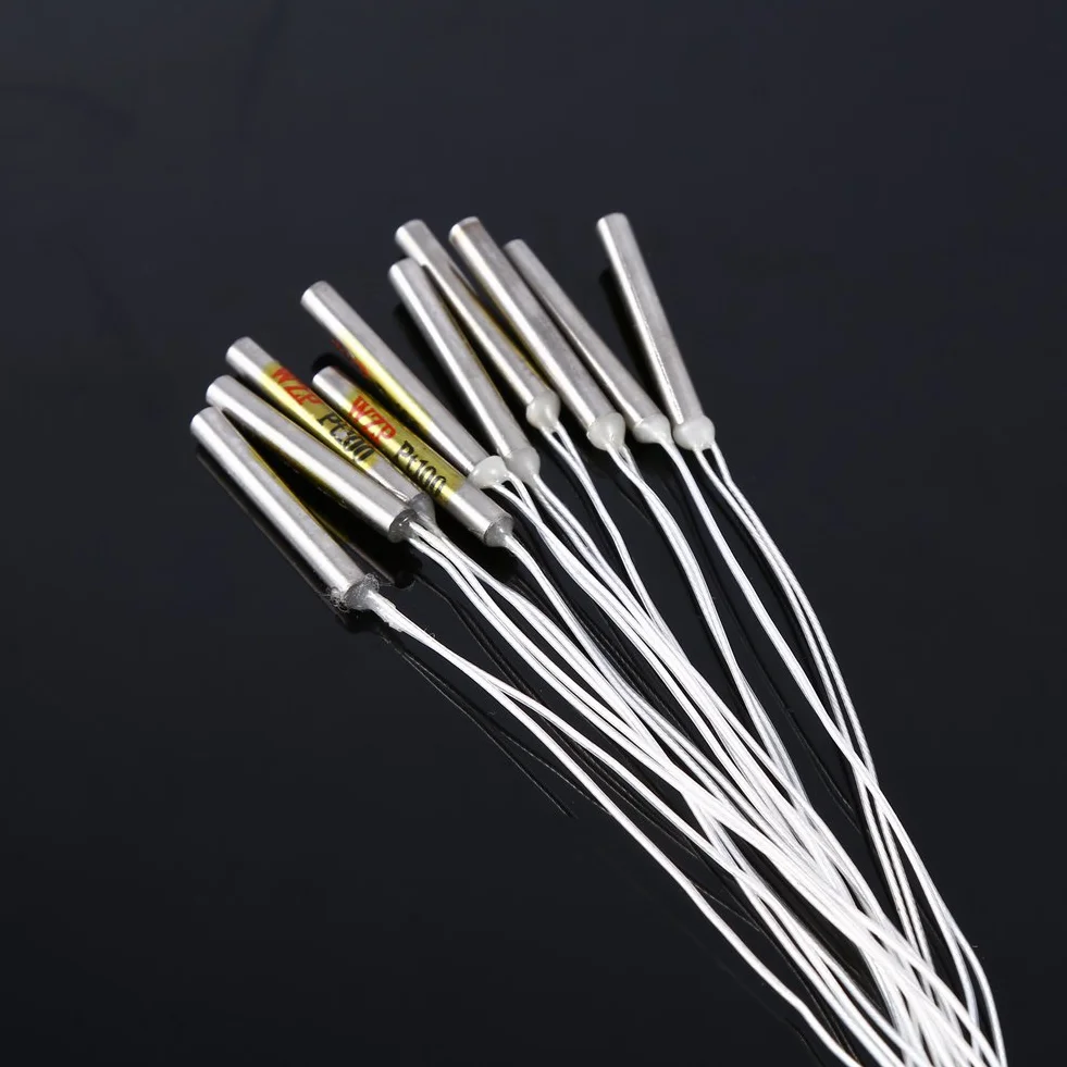 Pt100 Wodoodporny Czujnik Temperatury 4mm 30mm 50cm 10 Sztuk