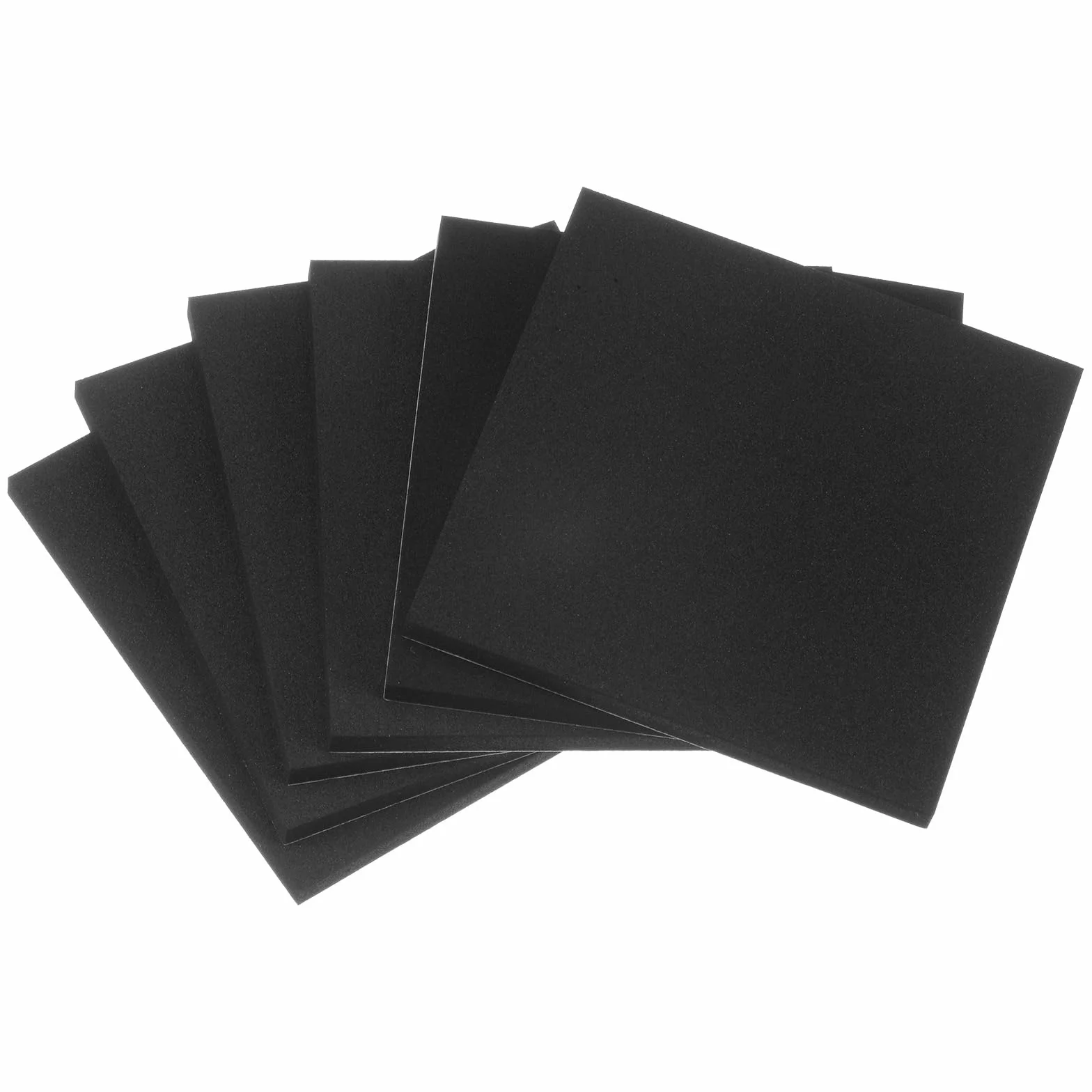 QUARKZMAN 6 arkuszy pianki samoprzylepnej o grubości 1/4 cala x 10 cm długości, kwadratowe, samoprzylepne, antypoślizgowe, podkładki antywibracyjne