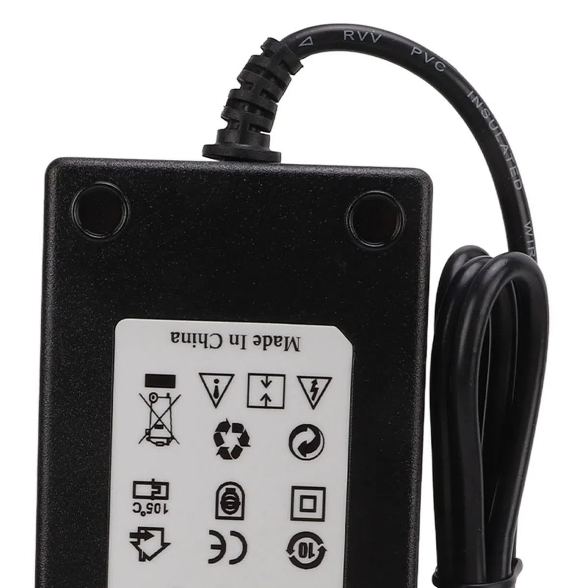 Bezpieczny i niezawodny zasilacz 24 V 5 A ze stabilnym napięciem wyjściowym do lamp elektronicznych i taśm LED, czarny konwerter AC na DC z żaroodporną obudową