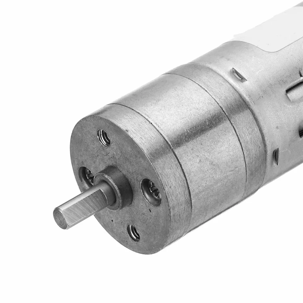 DollaTek 25GA370 DC 12 V 130 obr./min silnik redukcji przekładni z uchwytem montażowym i kołem