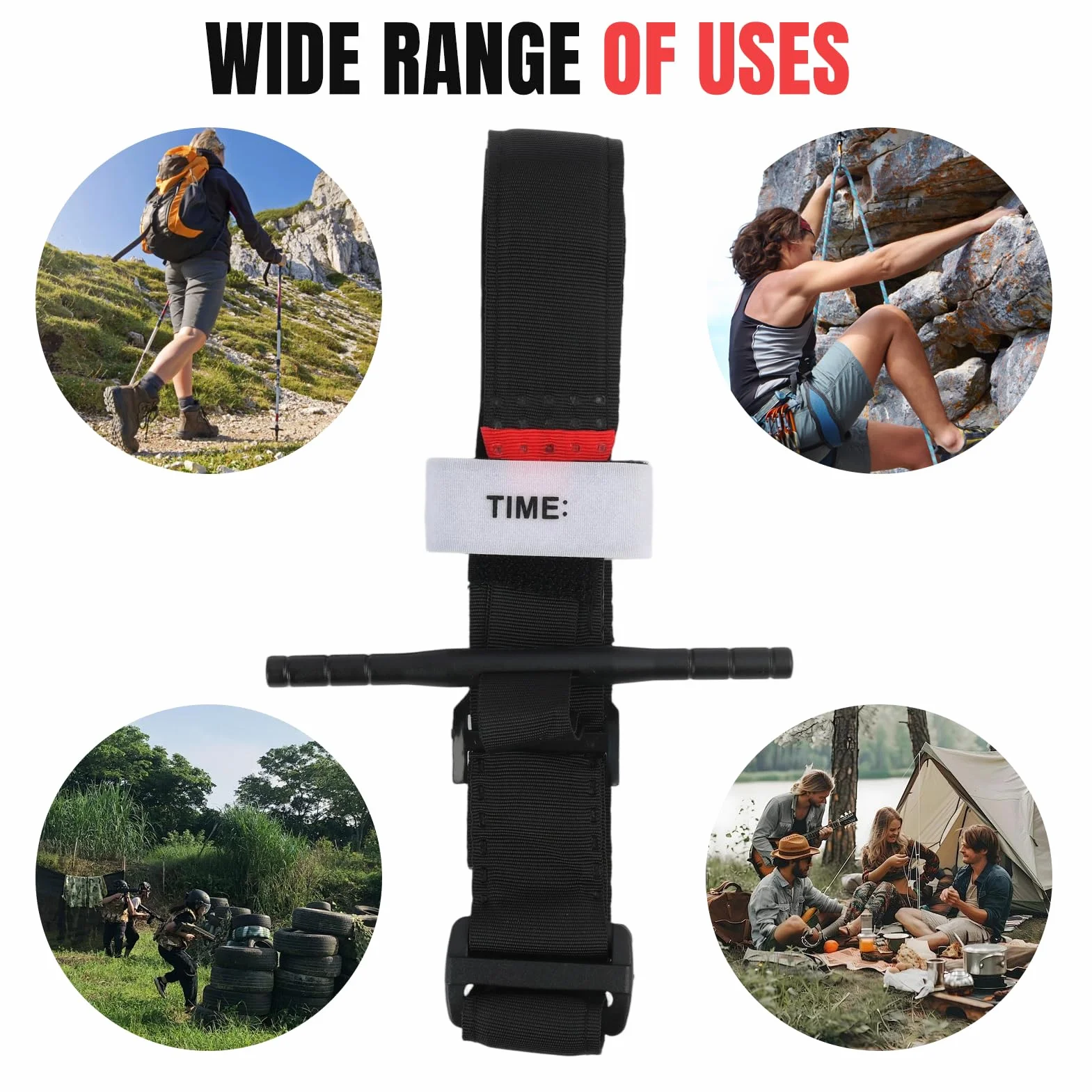 2pcs Garrot Tourniquet Garot À Tourniquet Pour Le Contrôle D'urgence Des Hémorragies Avec Utilisation À Une Main Et Système Réglable, Compact Pour Secours Extérieurs Et Militaires