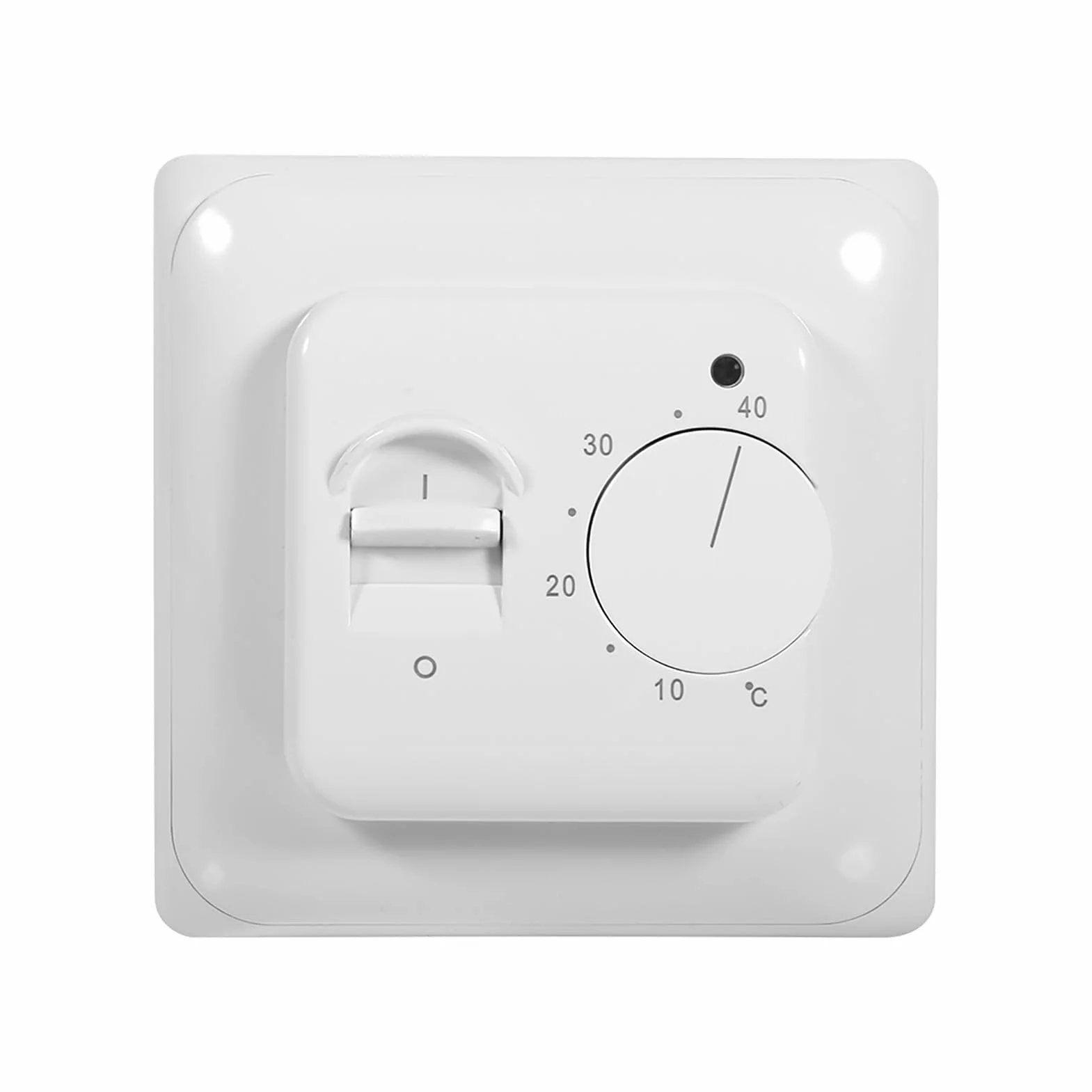 Garosa Mechaniczny Ręczny Termostat Energooszczędny Przełącznik Regulacji Temperatury Białe Narzędzie Do Ogrzewania Podłogowego 230V,Termostat