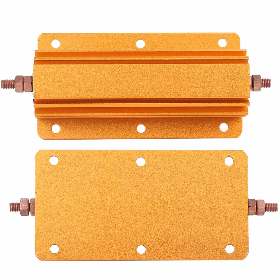 RX24 200W 8 Ohm Aluminiumgehäuse Drahtgewickelter Widerstand Hochleistungswiderstand 100 x 52 x 29 mm
