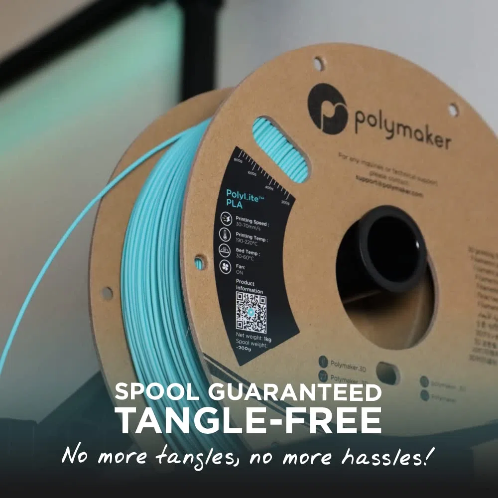 Polymaker PA02002 PolyLite Filament PLA 1,75 mm 1000 g biały 1 szt