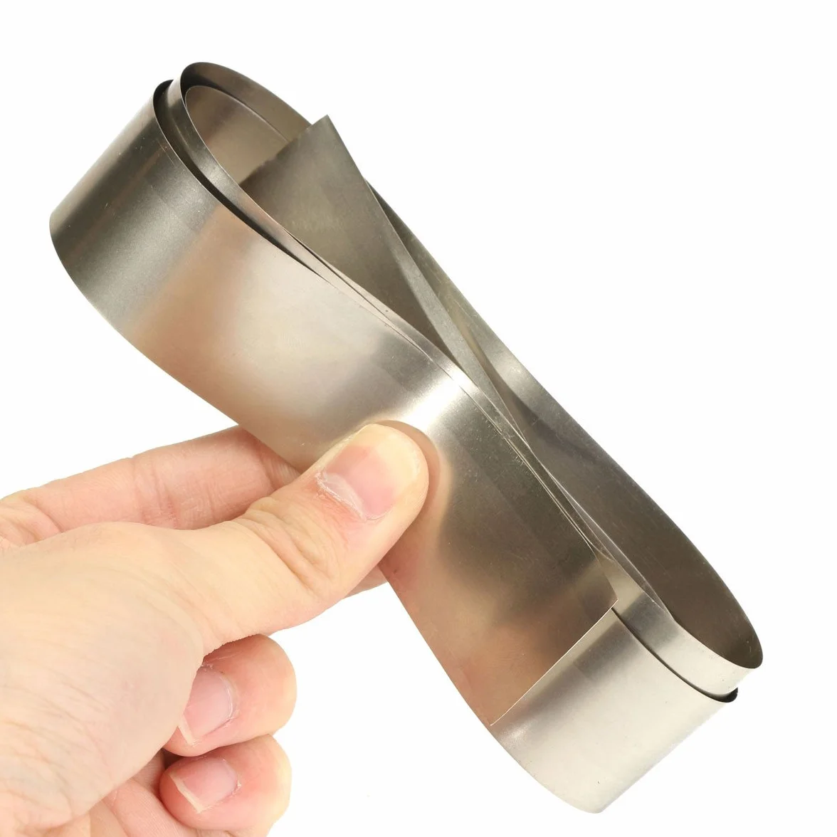 99,96% czysty nikiel metalowa folia srebrnoszary Ni cienka płyta 0,1 x 30 x 1000 mm