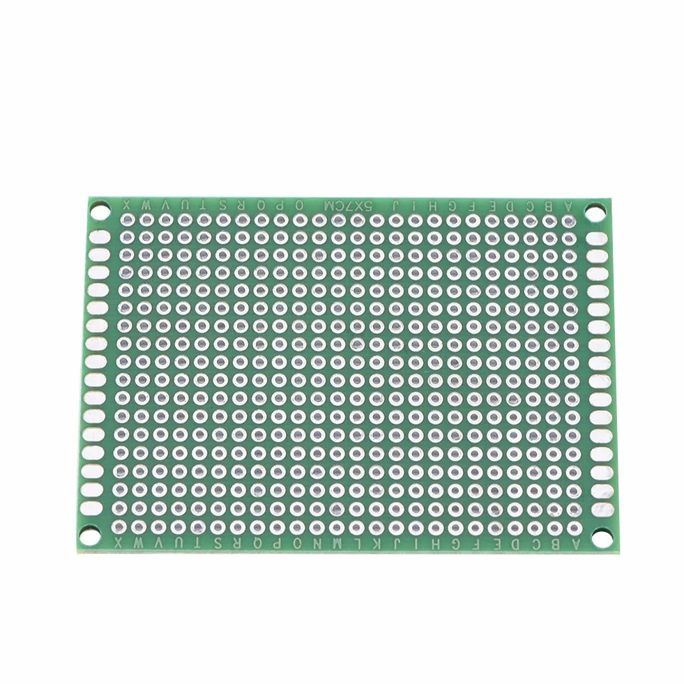 10 Sztuk 5x7cm Dwustronna Płytka PCB Zestaw Prototypowy Uniwersalna Płytka Drukowana do Lutowania DIY