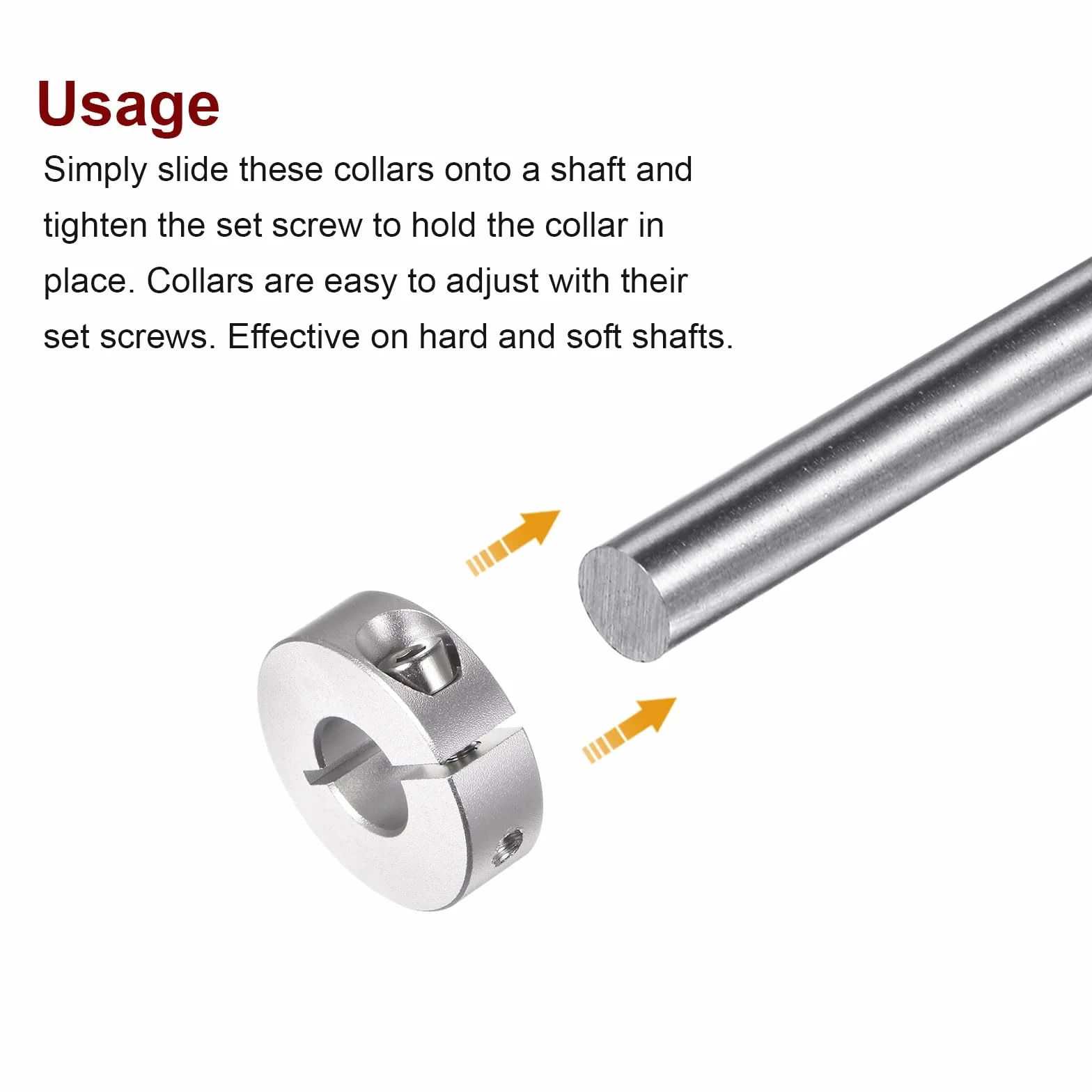 QUARKZMAN zestaw kołnierzy wału 12 mm ze stopu aluminium 30 mm pierścień zaciskowy