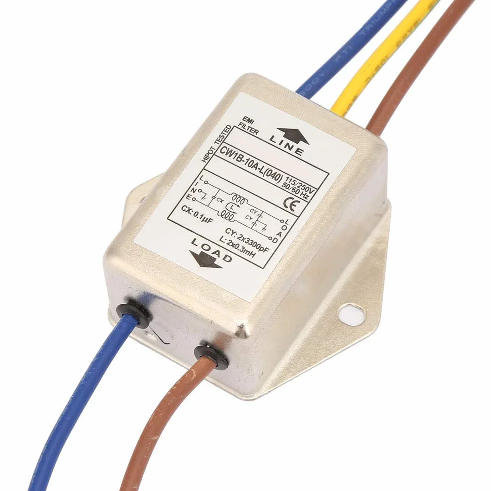 Filtr EMI Jadeshay 125/250V zasilacz jednofazowy przeciwzakłóceniowy