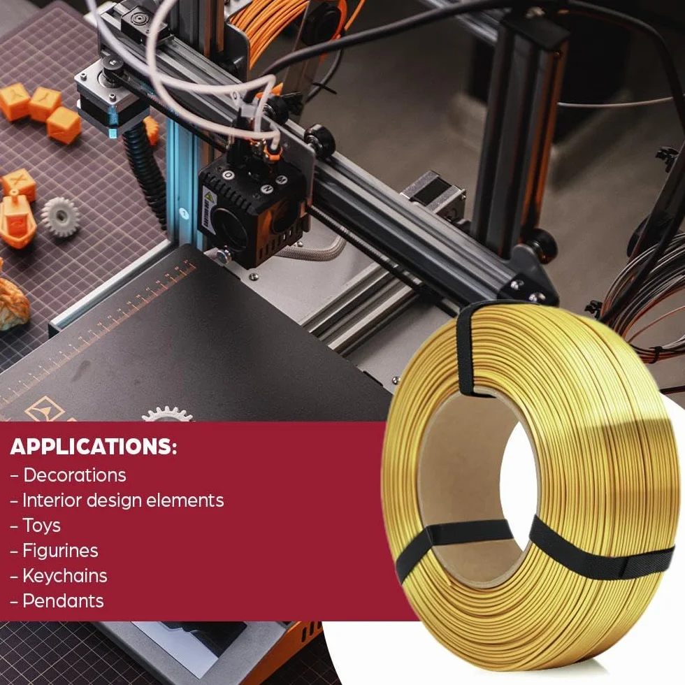 ROSA3D PLA Magic Silk Filament 1,75 mm do drukarek 3D, Goblin Szpula 0,3 kg