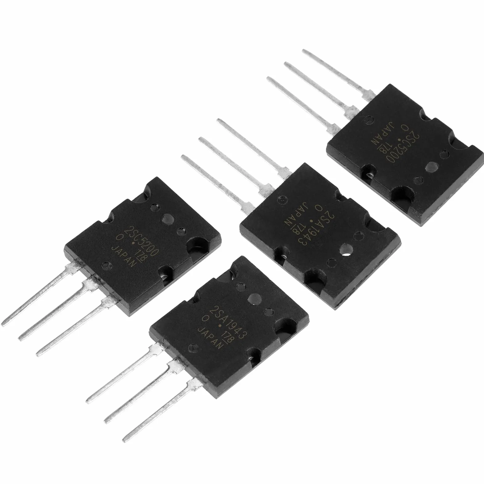 5 x + 5 x 2SC5200 tranzystor audio, 5 par czarny 2SC5200 połączenie wysokiej wydajności