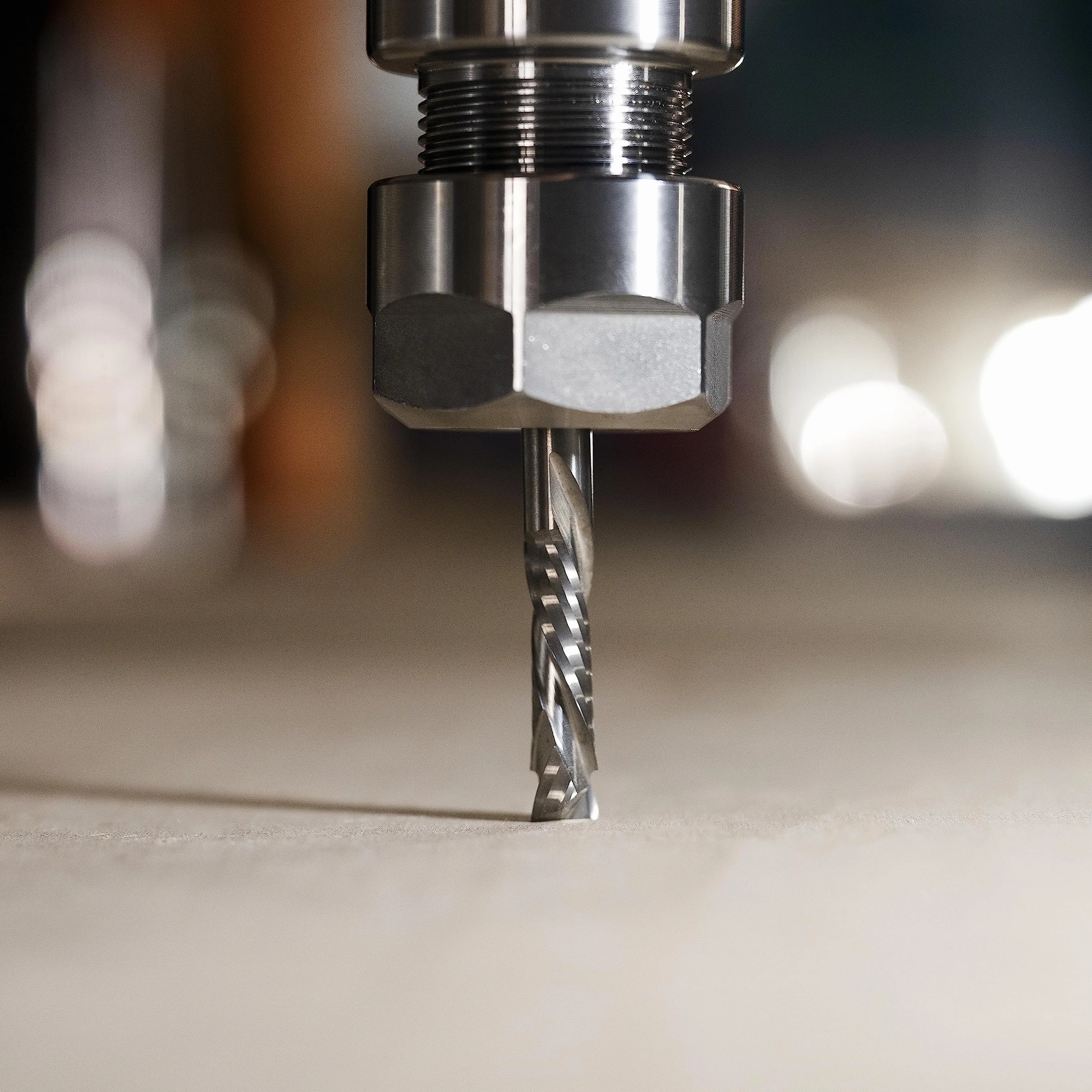 SpeTool Bit kompresyjny w górę w dół, trzpień 4 mm x 25 mm, cięcie spiralne frezy HRC55 z węglika spiekanego CNC, do rzeźbienia w drewnie, grawerowania, szlifowania, frezy do frezarek