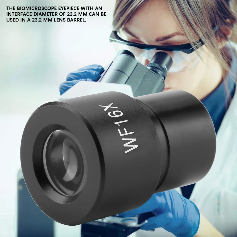 WF16X Mikroskop Okular Stereomikroskop 23,2mm Optische Linse Ersatz