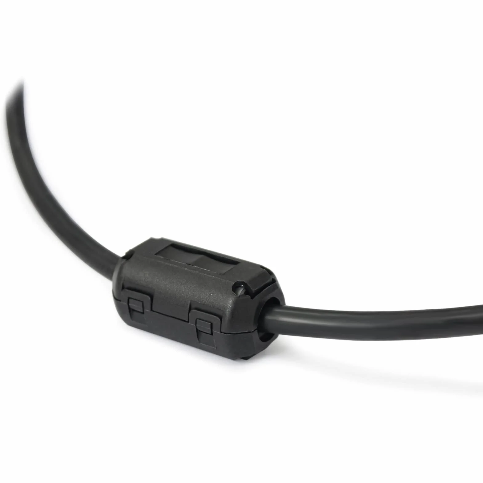 TOJOIN 10SZT Ferrite Bead Clip na Rdzeniu Ferrytowym Tłumik Zakłóceń RFI EMI Pierścienie Ferrytowe Klips Kablowy do Telefonu, Telewizora, głośnika, Radia USB, Sprzętu Audio Średnica Wewnętrzna 9 mm Czarny