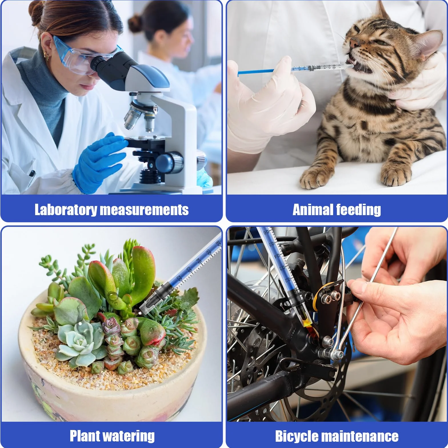 60 Sztuk Strzykawek 1 ml z Kapturkami, Strzykawka do Siary do Karmienia Piersią, Sterylne Strzykawki Pakowane Pojedynczo do Laboratorium i Karmienia