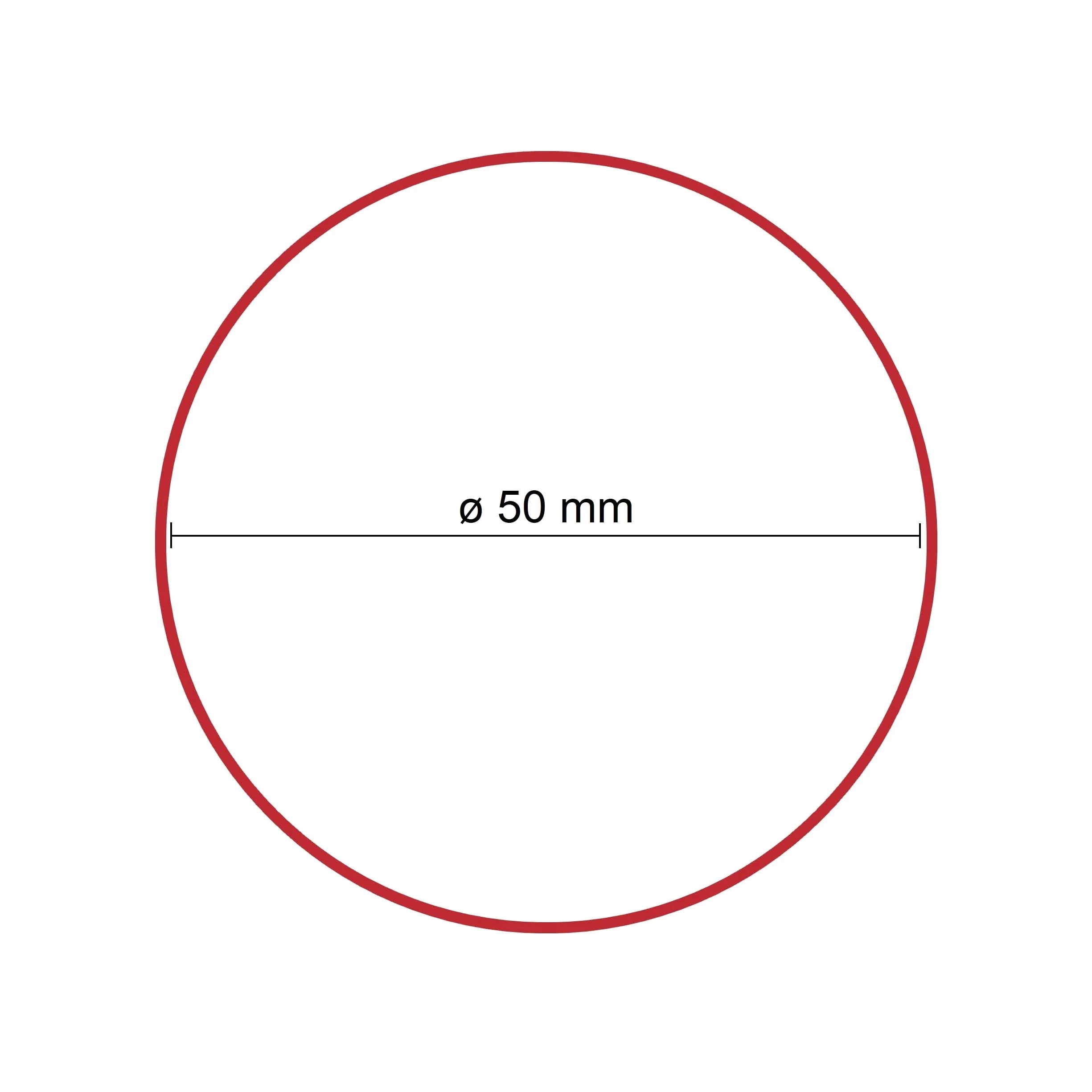 D.RECT - Gumowe taśmy | worek 1 kg | średnica 50 mm szerokości 1,5 mm taśmy gumowe do gospodarstwa domowego, pracy, biura, wielokrotnego użytku, trwałe, stabilne, czerwone
