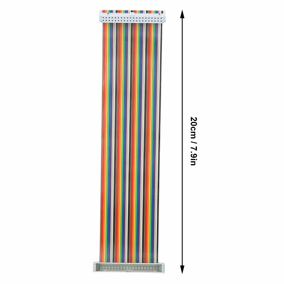 Kabel GPIO 40-pinowy męski na żeński płaski taśmowy 5 sztuk
