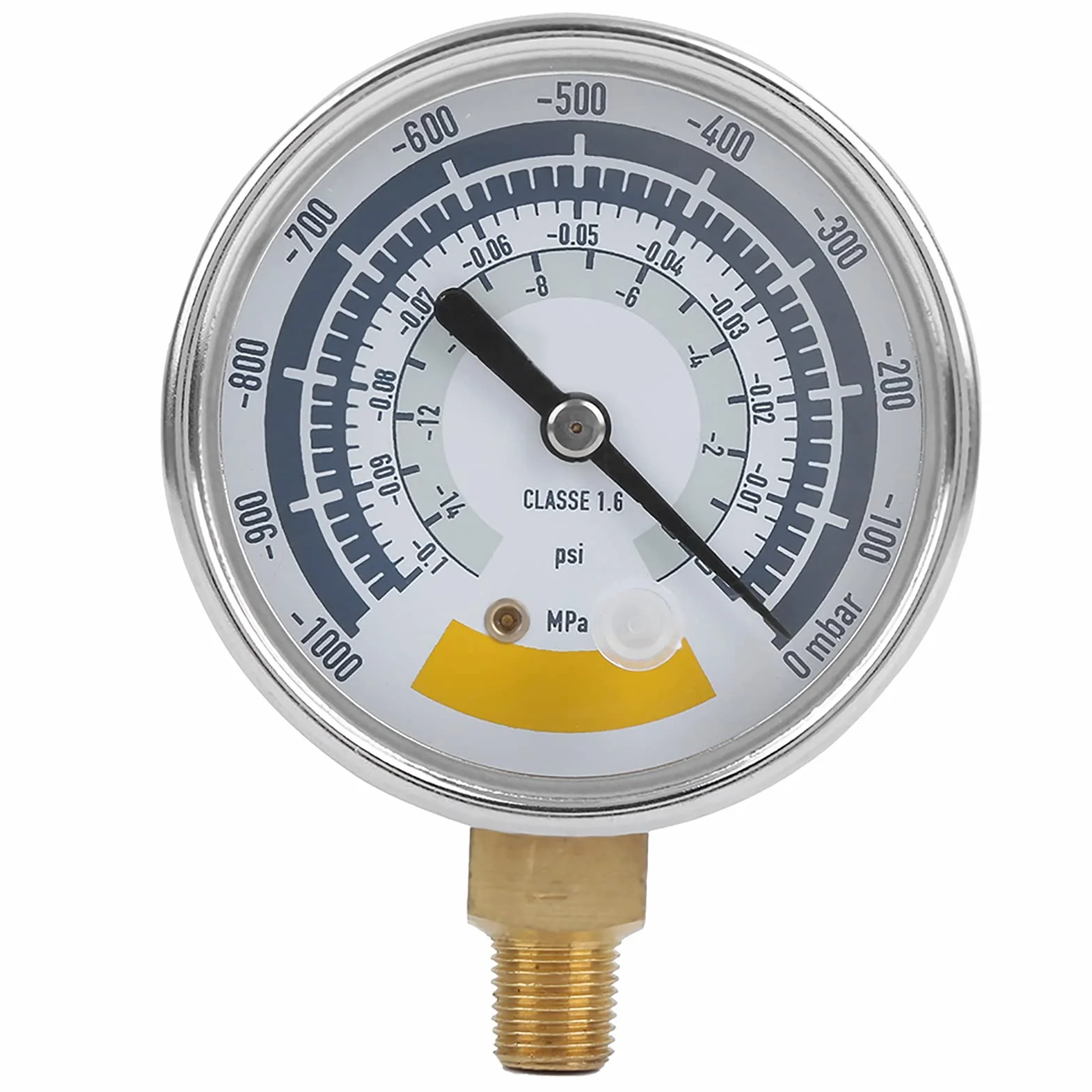 Manometr Ciśnienia Powietrza 0-14 psi z G1/4, Precyzyjny Wakuometr dla Pompy Próżniowej, Przemysłowy Miernik z Przyłączem G1/4