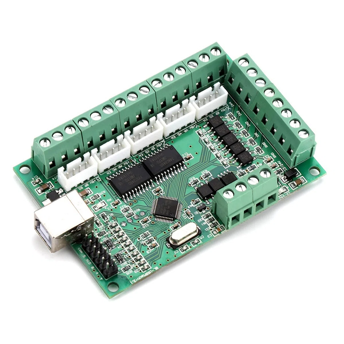USB CNC Breakout Board Schnittstellenkarte CNC Interface Board Motion Graviermaschinensteuerung mit USB-Kabel