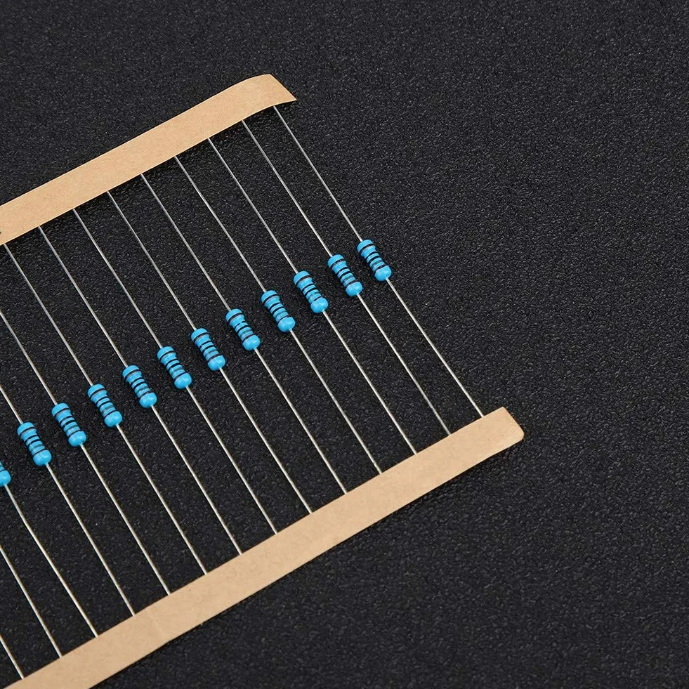 Zestaw 1460 rezystorów 1/4W 1% metalowych 73 wartości 1 Ohm do 1 MOhm DIY elektronika