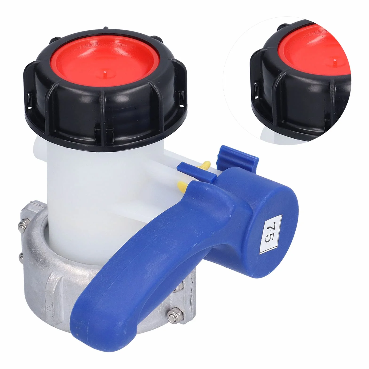 Zawór Motylkowy, Zawór Motylkowy DN50 Zawór Motylkowy IBC Adapter Wody w Zbiorniku Wymiana Złącza Sterowania Wylotem, średnica Wlotu 75 Mm, Adaptery