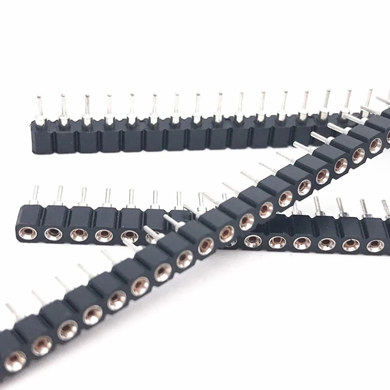 Nikou 5 sztuk 2.54mm Round Hole Header 40Pin Socket Connector do płytek drukowanych