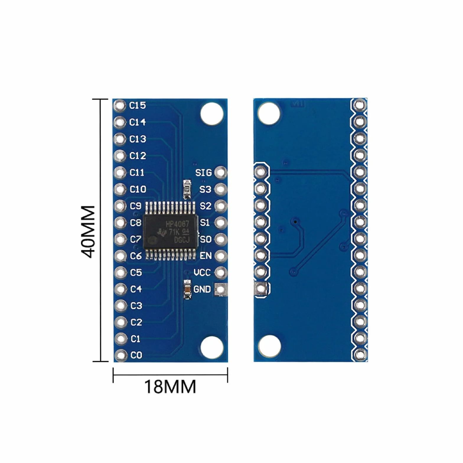 8 szt. CD74HC4067 High Speed CMOS 16-kanałowy analizator cyfrowy multiplekser analogowy/cyfrowy 2 V-6 V