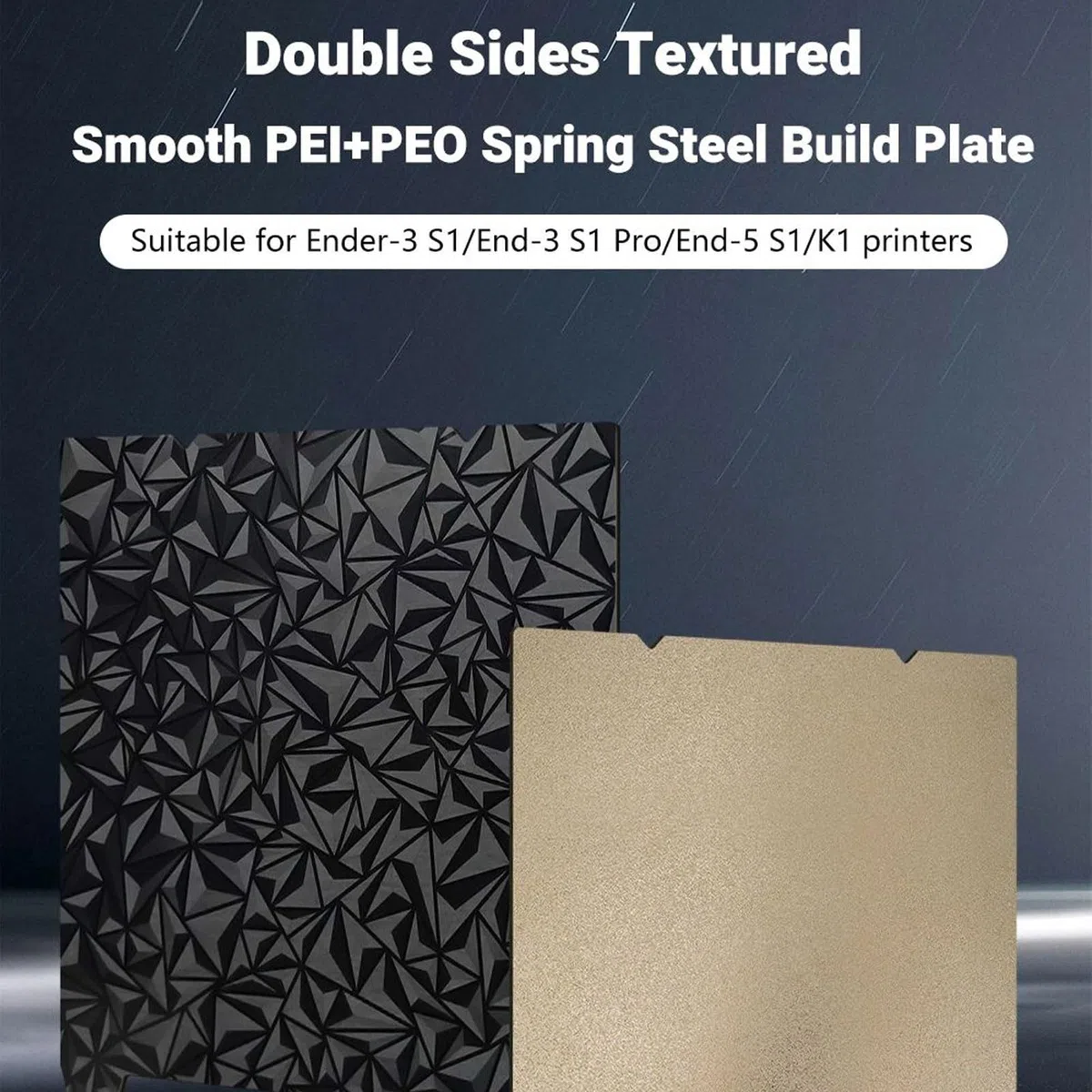 Płyta drukująca PEI 235 x 235 mm, zamiennik łóżka drukarskiego drukarki 3D, dwustronnie teksturowana PEI + gładka płyta konstrukcyjna PEO, dla K1 K1 Max