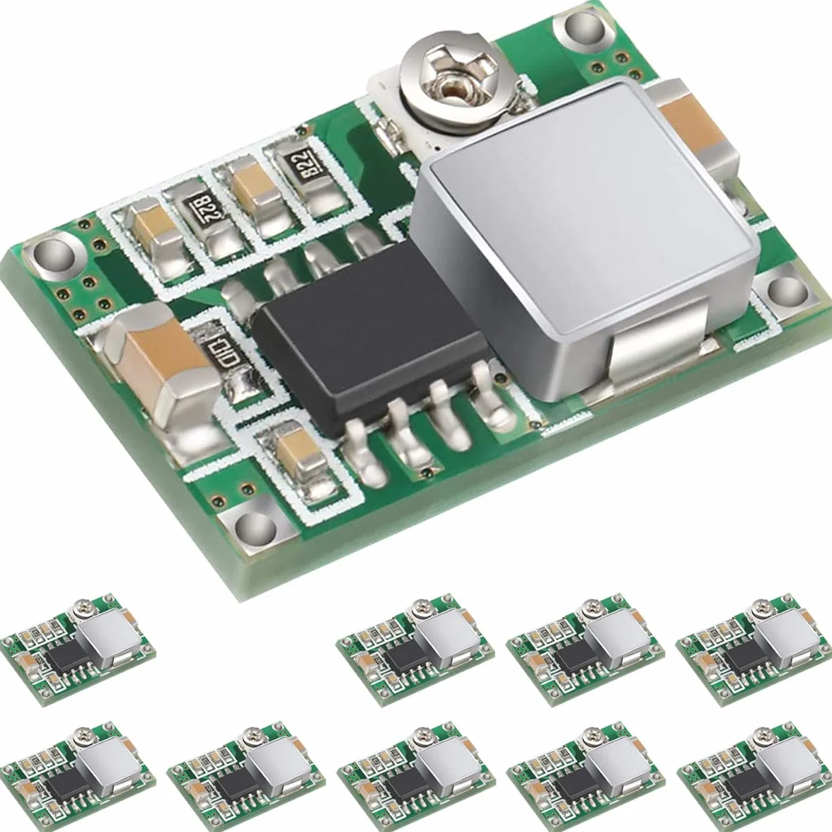 10 SZTUK Mini 360 Zasilacz Buck Moduł DC na DC Regulowany konwerter Buck 4.75-23V do 1.0-17V Ultra-Small Voltage Regulator 3A For Air Model