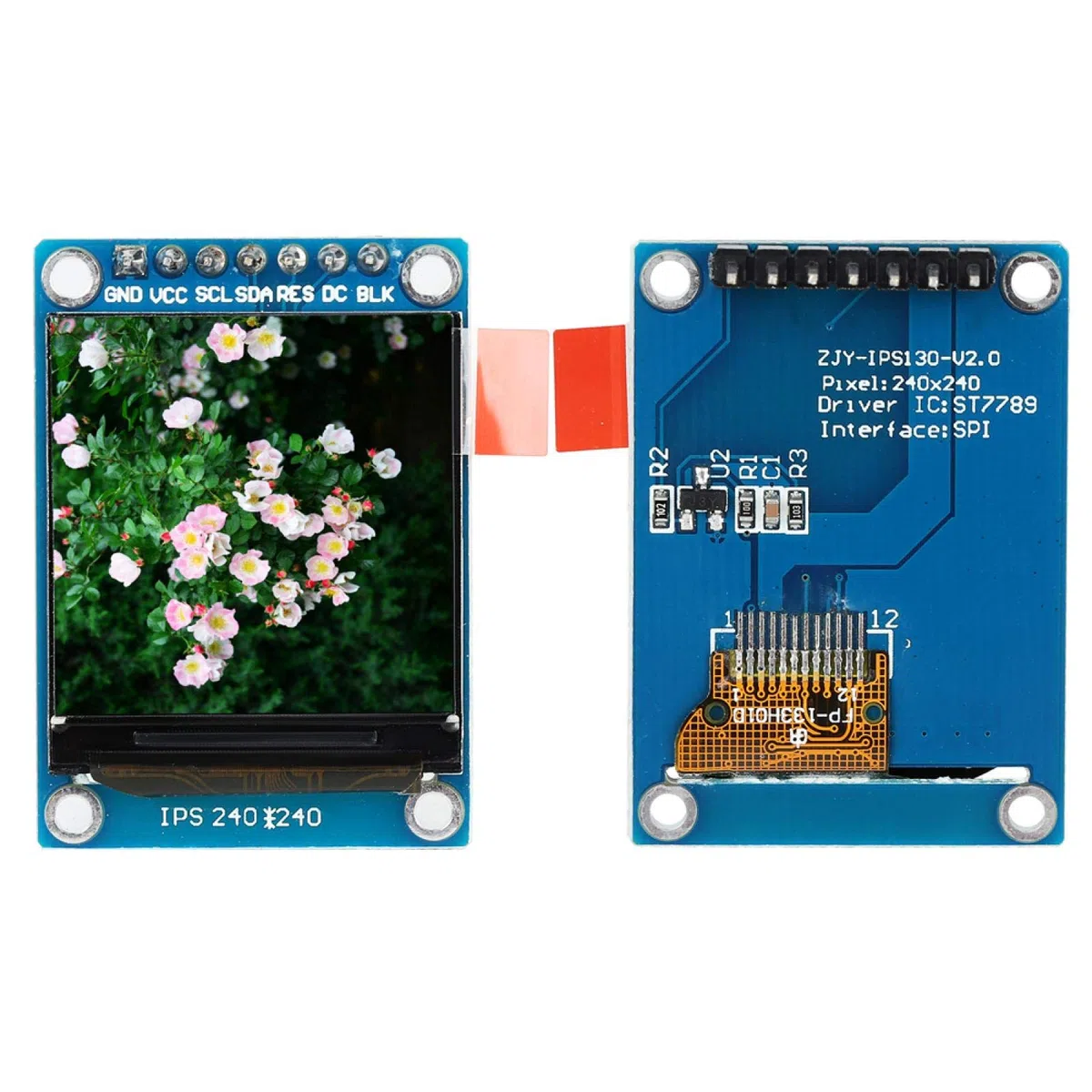 1,3 cala LCD moduł wyświetlacza IPS kolorowy ekran moduł 240 x 240 RGB ST7735 sterownik SPI