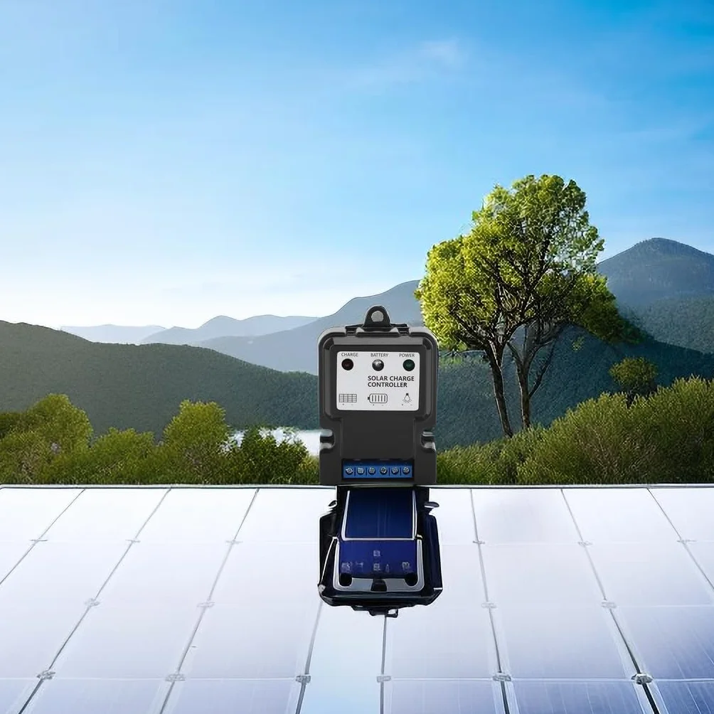Zerodis Kontroler Ładowania Słonecznego PWM 10A 6V/12V DHS-5S6V Czarny