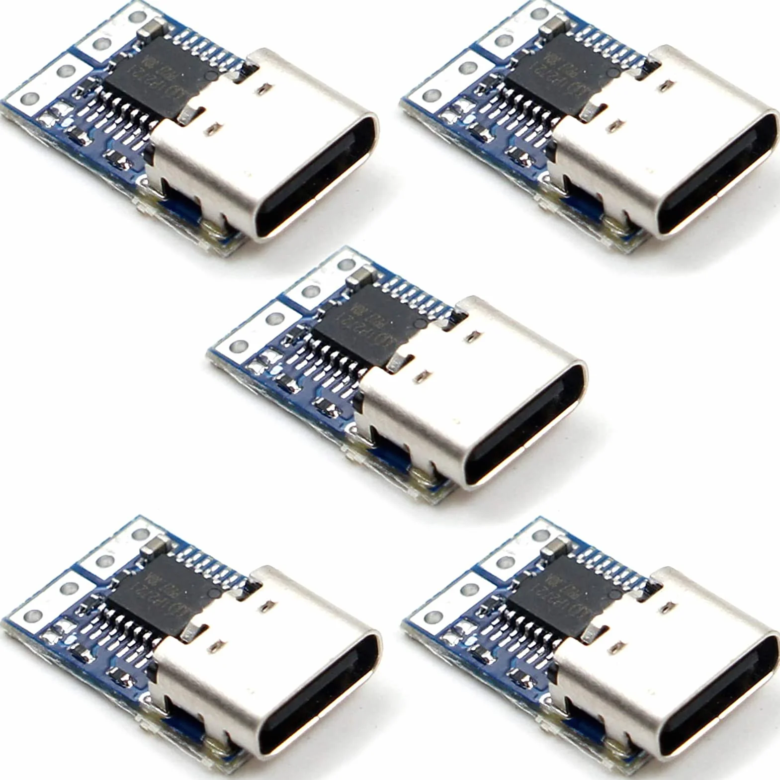 Jadeshay Moduł wyzwalający 5 szt. USB-C PDC004 PD 12 V DC stałe napięcie moduł wyzwalacza zasilania 5A typ C wejście żeńskie