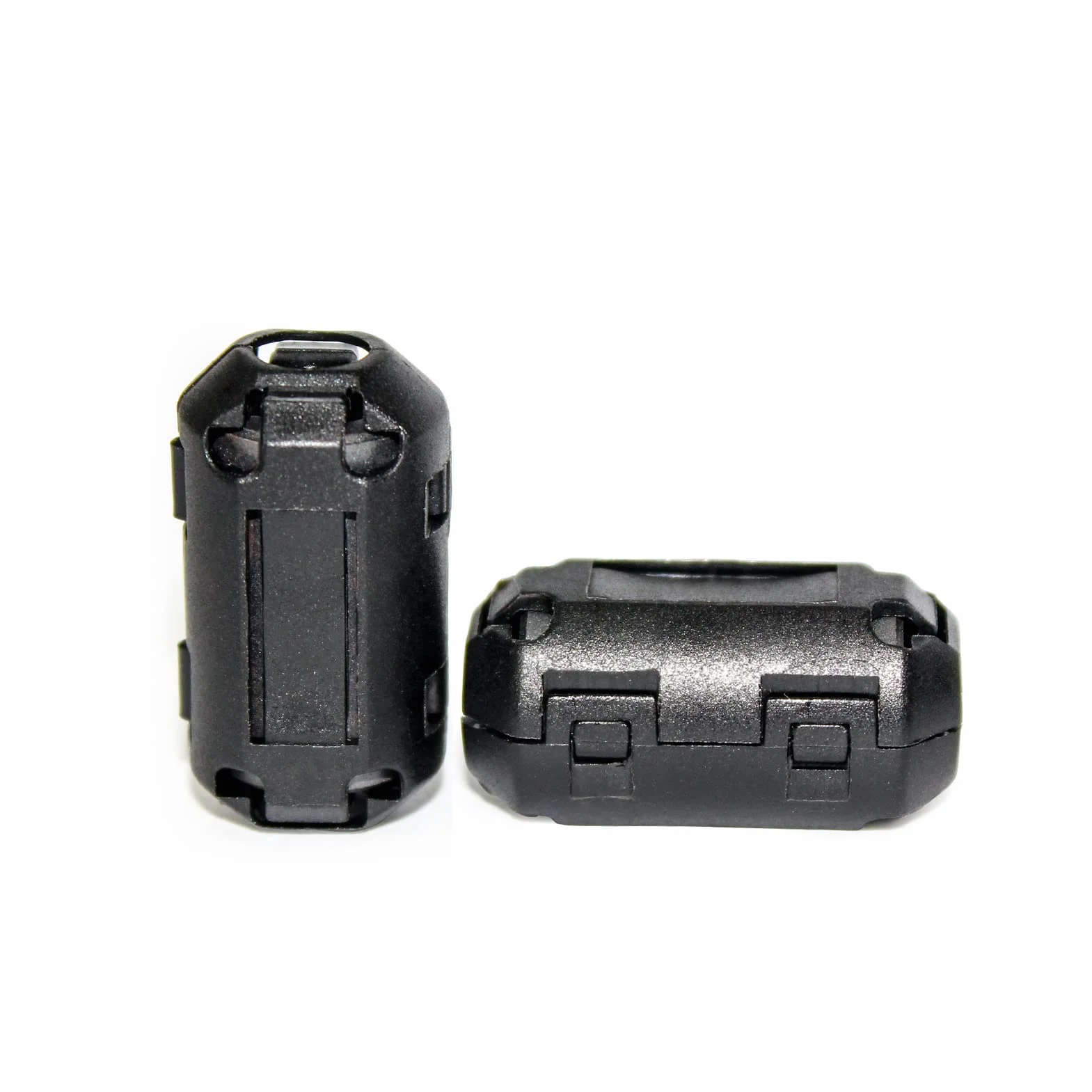 TOJOIN 10SZT Ferrite Bead Clip na Rdzeniu Ferrytowym Tłumik Zakłóceń RFI EMI Pierścienie Ferrytowe Klips Kablowy do Telefonu, Telewizora, głośnika, Radia USB, Sprzętu Audio Średnica Wewnętrzna 9 mm Czarny