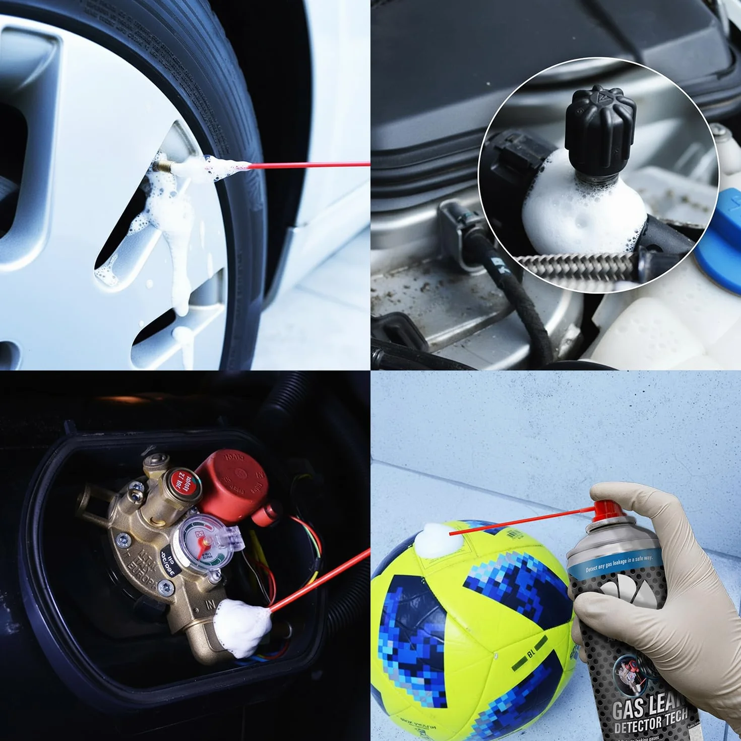 2x AABCOOLING Detektor Nieszczelności 300ml Tester Szczelności - Spray do Wykrywania Wycieków Powietrza w Układach Pneumatycznych - Szybka Diagnoza Nieszczelności Węży, Złączek, Reduktorów, Narzędzi