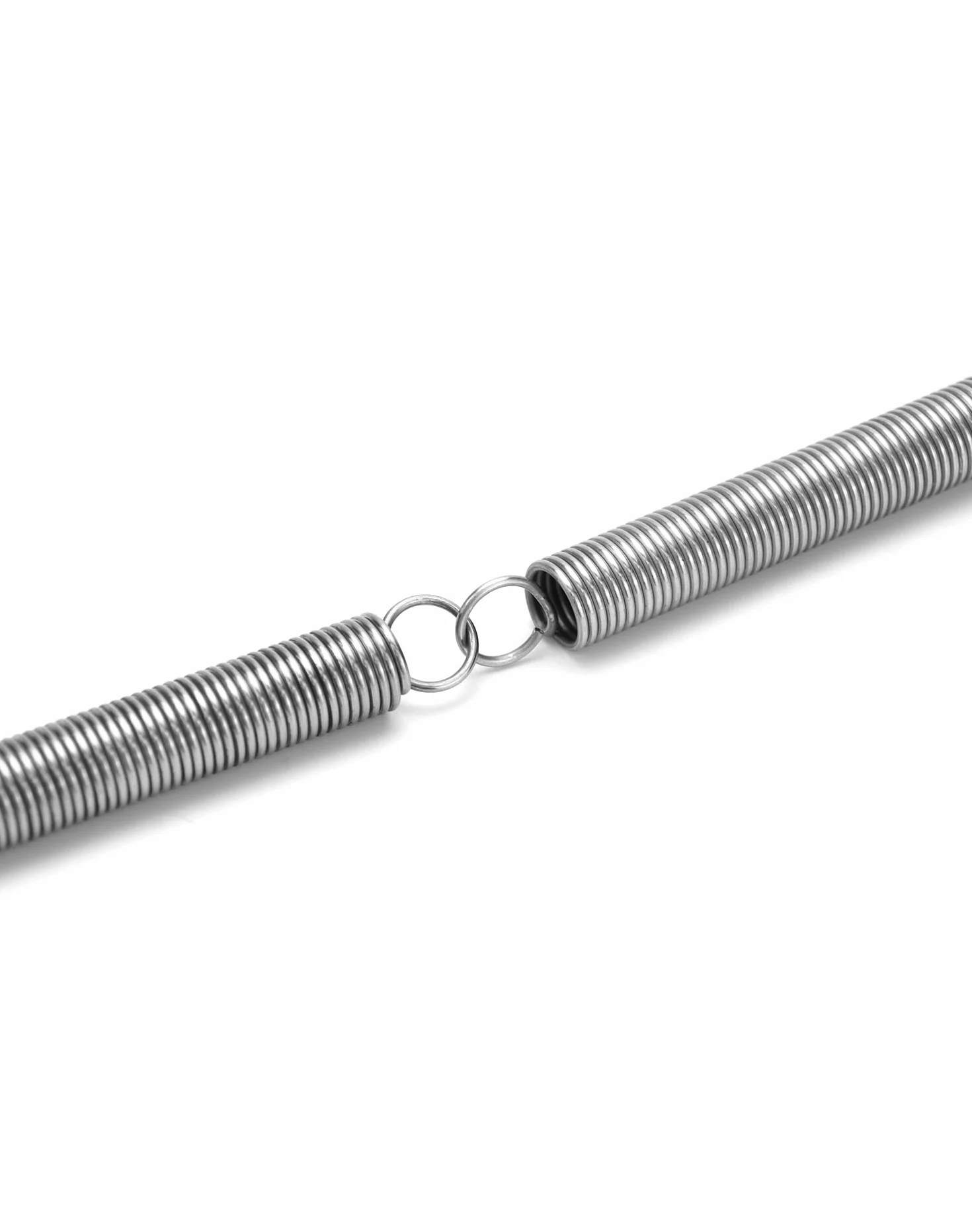 QWORK 2 Szt Sprężyny 304 naciągowe ze stali nierdzewnej, długość swobodna 150 mm, mała sprężyna naciągowa z podwójnym hakiem, średnica drutu 2 mm, średnica zewnętrzna 18 mm