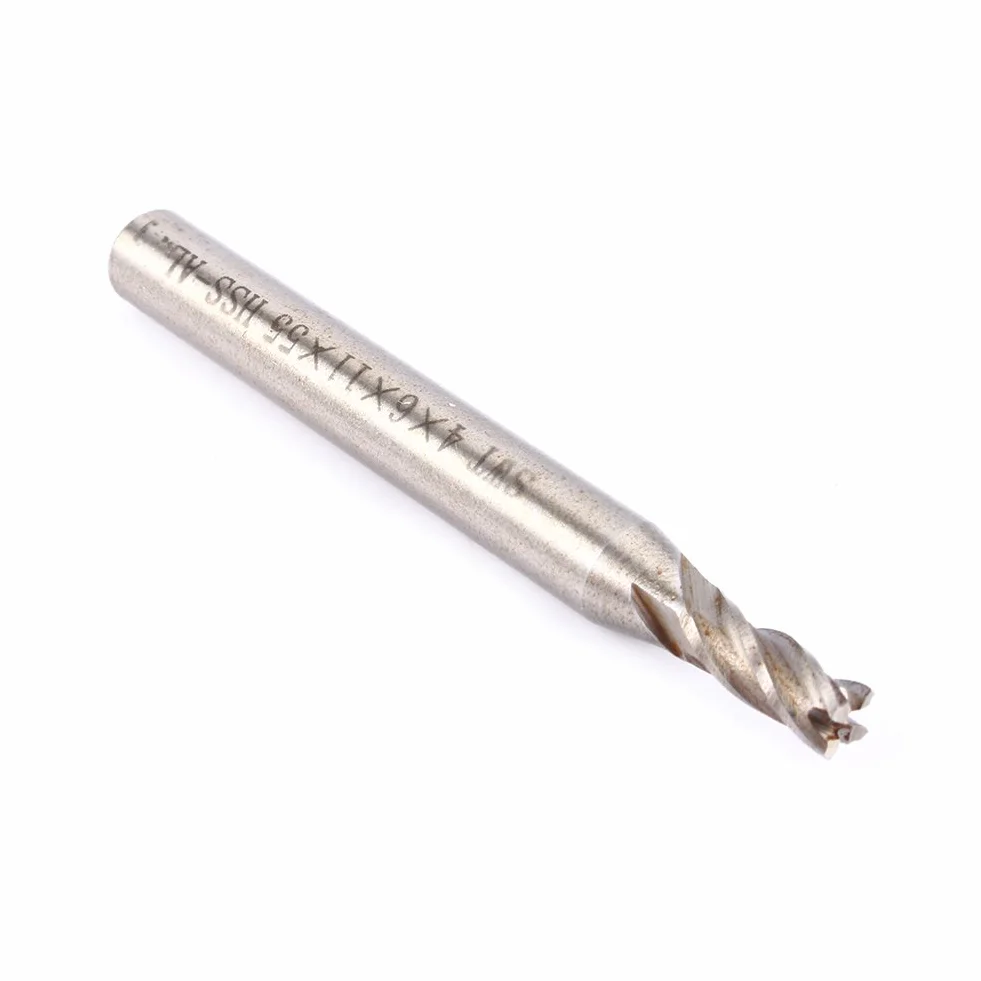 Frez końcowy HSS 4mm 4 rowki wiertło do frezowania CNC