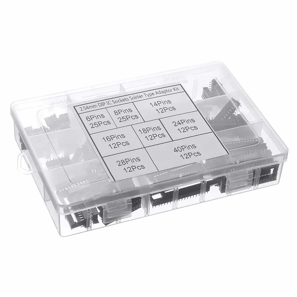 DollaTek 122 szt. DIP IC adapter wtykowy lutowania 6-40 pinów