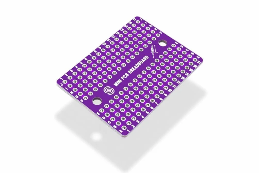 Soldered Mini PCB Breadboard/Protoboard | 170 punktów lutowniczych płytka prototypowa z otworami mocującymi M3 | Made in EU | 333030