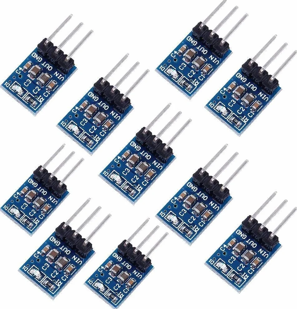 10 sztuk 3.3 Regulator napięcia DC Moduł zasilania obniżającego napięcie 4.75 V-12V do 3.3 V 800mA