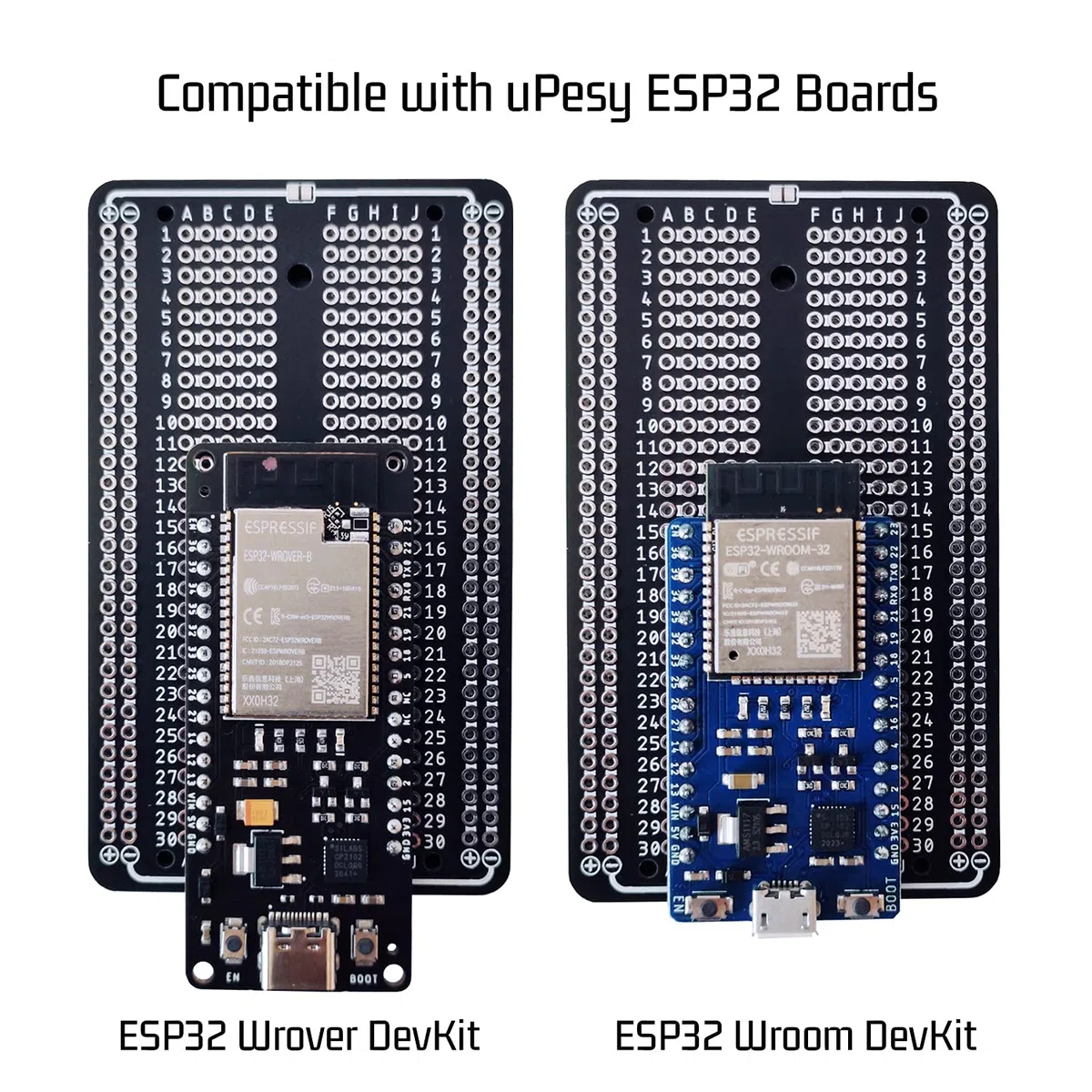 10 x Prototype Board, Lötbares Breadboard, Doppelseitig PCB Circuit Board (Platinen set, Leiterplatte, Lochrasterplatte Kit, Stripboard, Protoboard) for solder Arduino & DIY elektronik Projekt