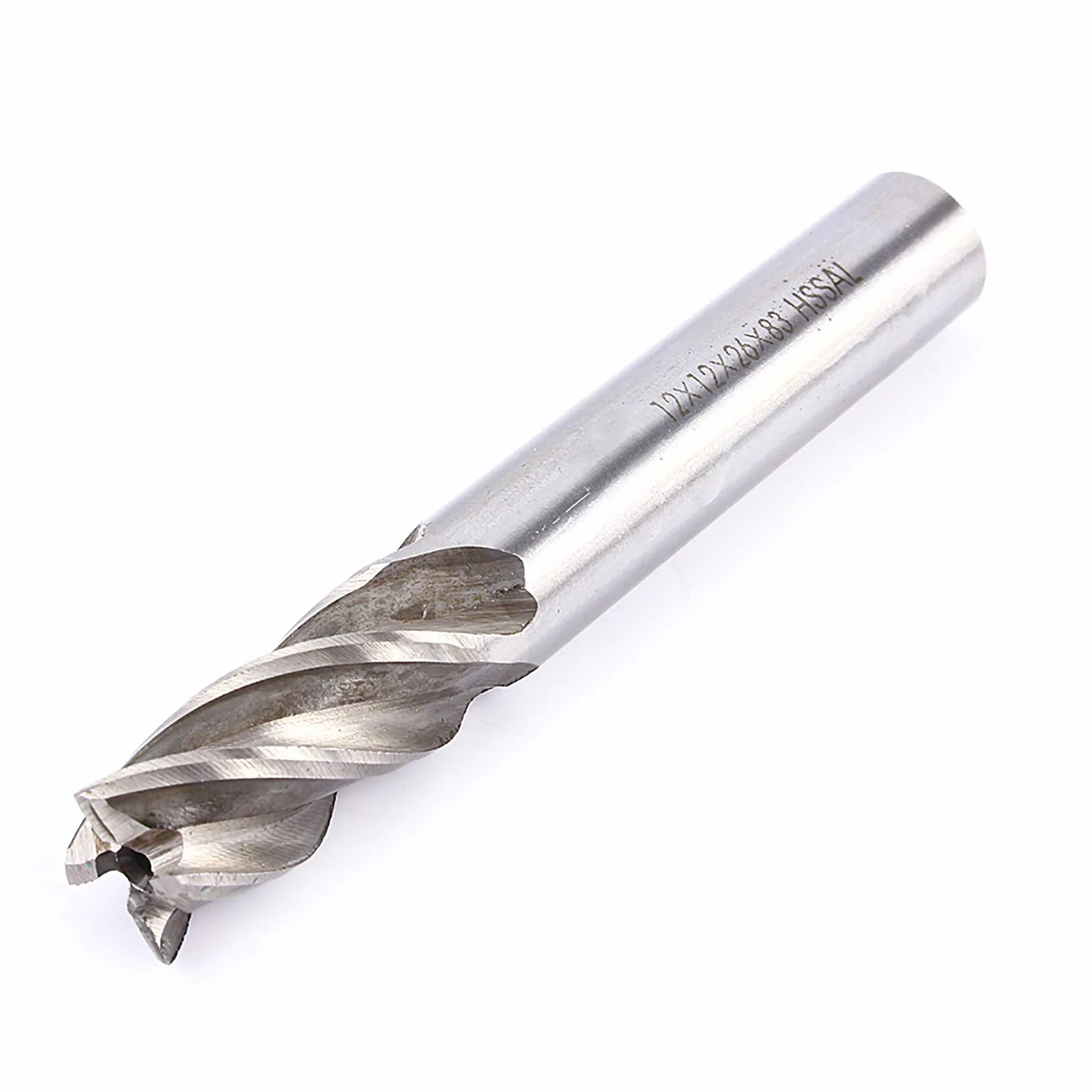Frez 12mm Stal Szybkotnąca 4 Flet Prosty CNC Frezy Tiain Powlekane